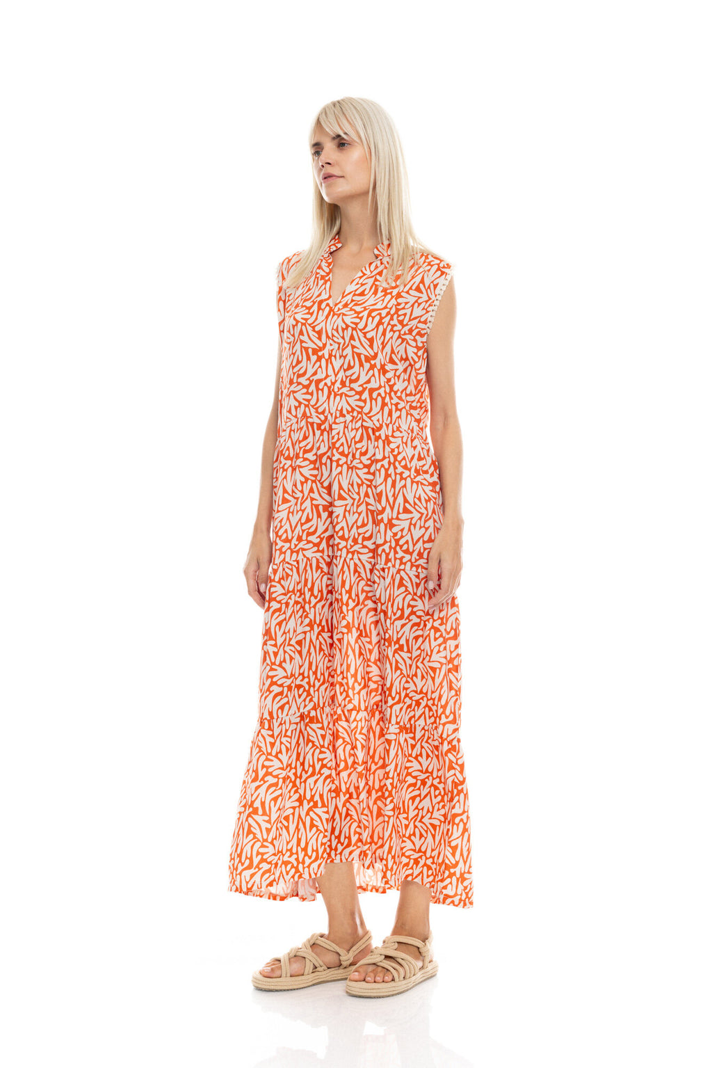 Pink Label - Beachwear Long Coral