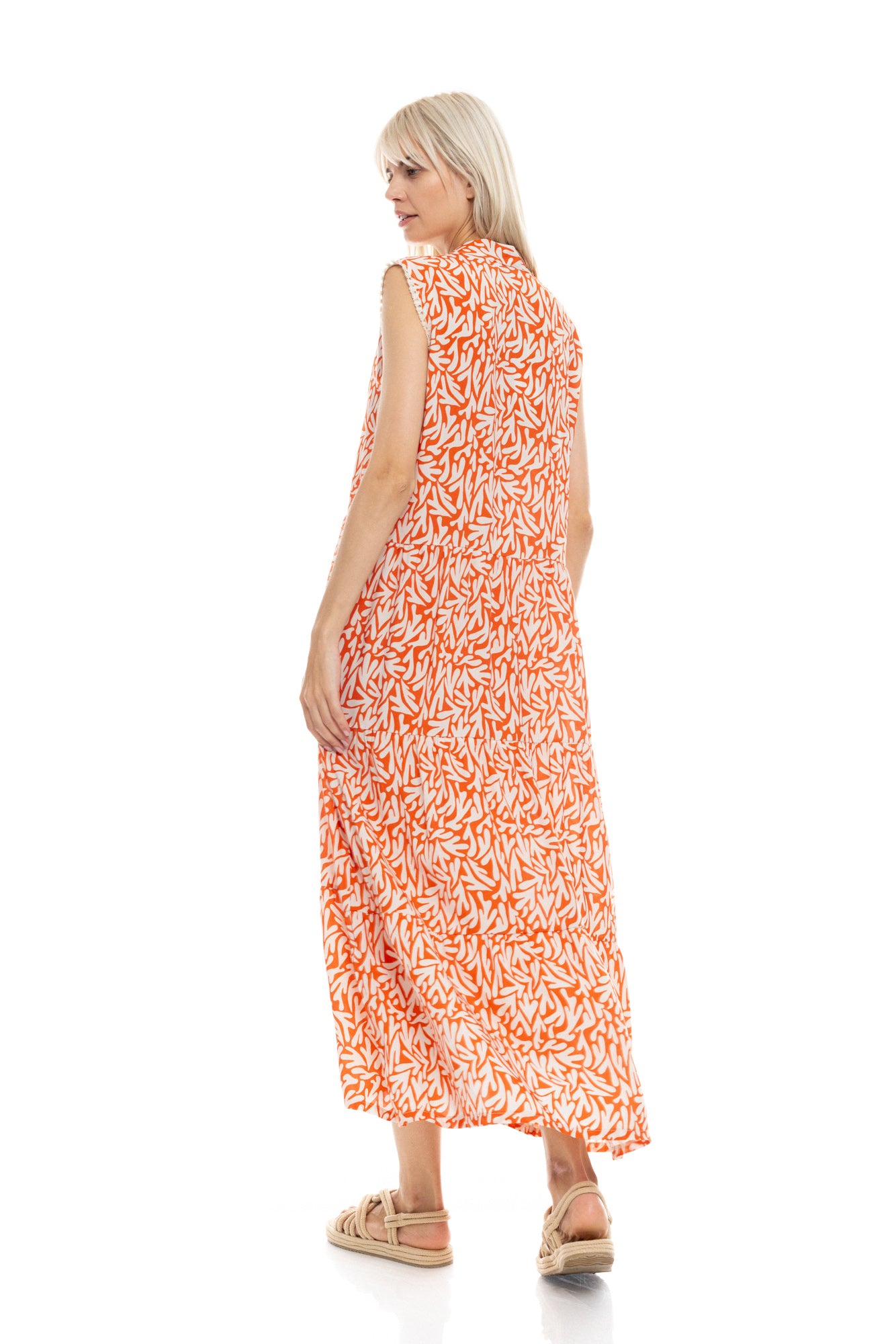 Pink Label - Beachwear Long Coral