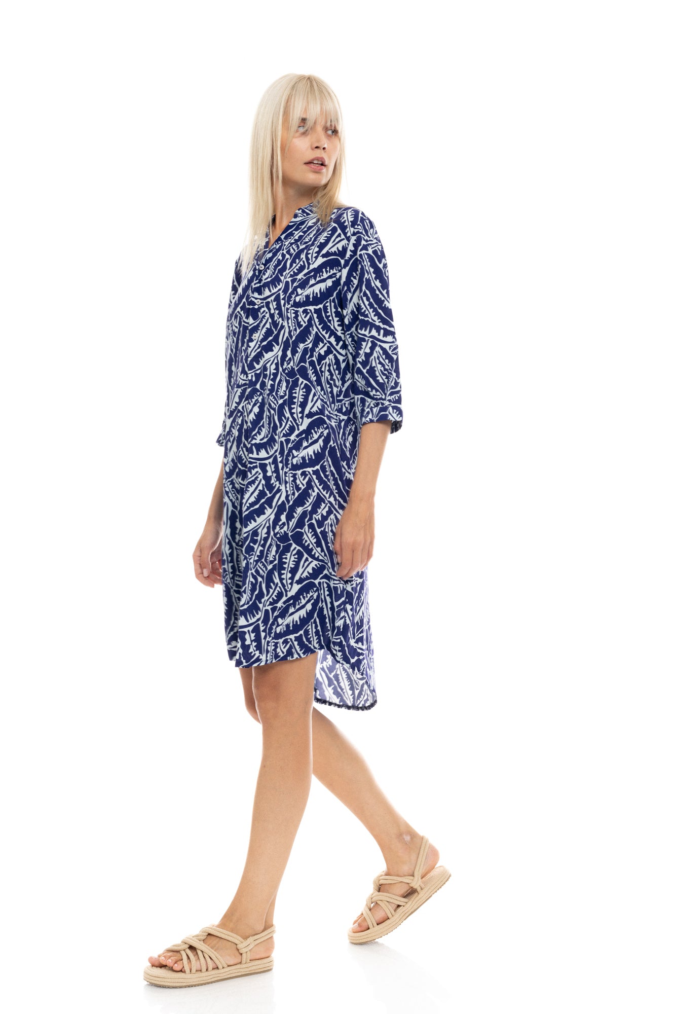 Pink Label - Beachwear Blue Palm