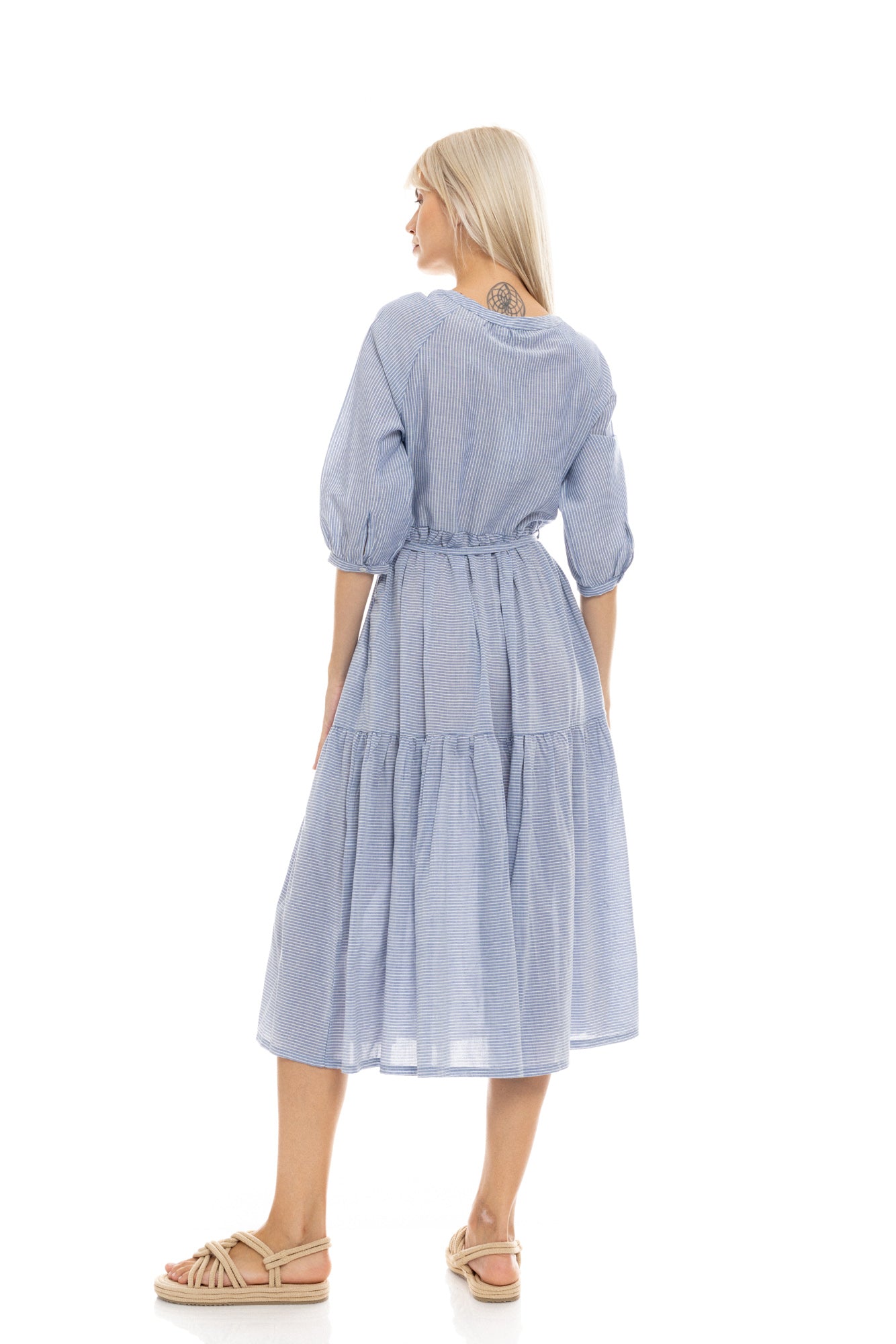 Pink Label - Beachwear Blue Stripe Long