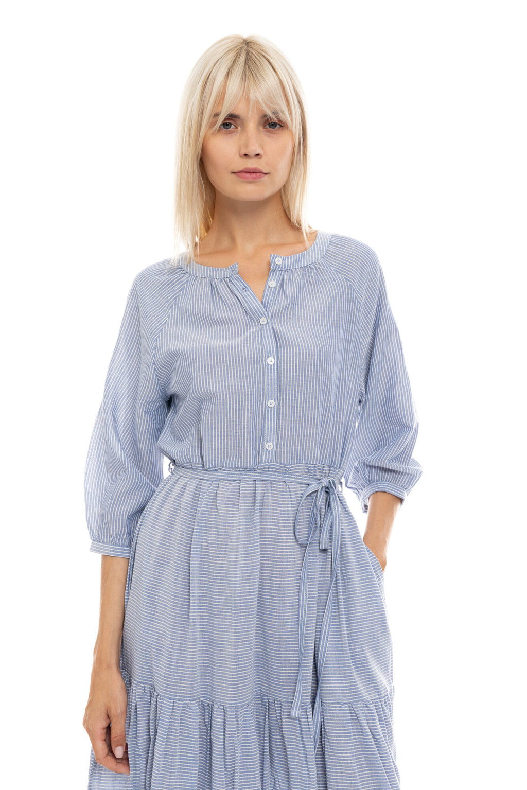 Pink Label - Beachwear Blue Stripe Long