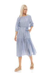 Pink Label - Beachwear Blue Stripe Long