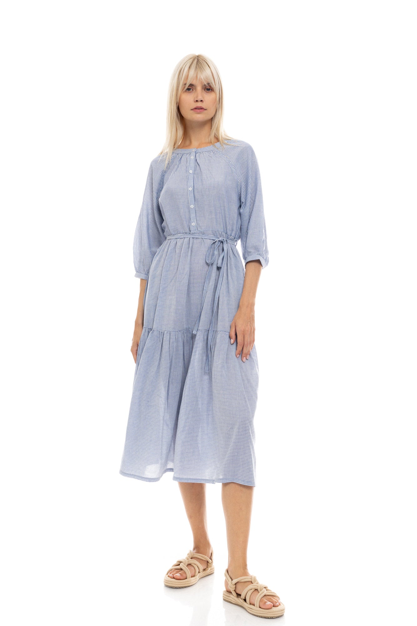 Pink Label - Beachwear Blue Stripe Long