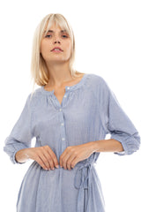 Pink Label - Beachwear Blue Stripe Long