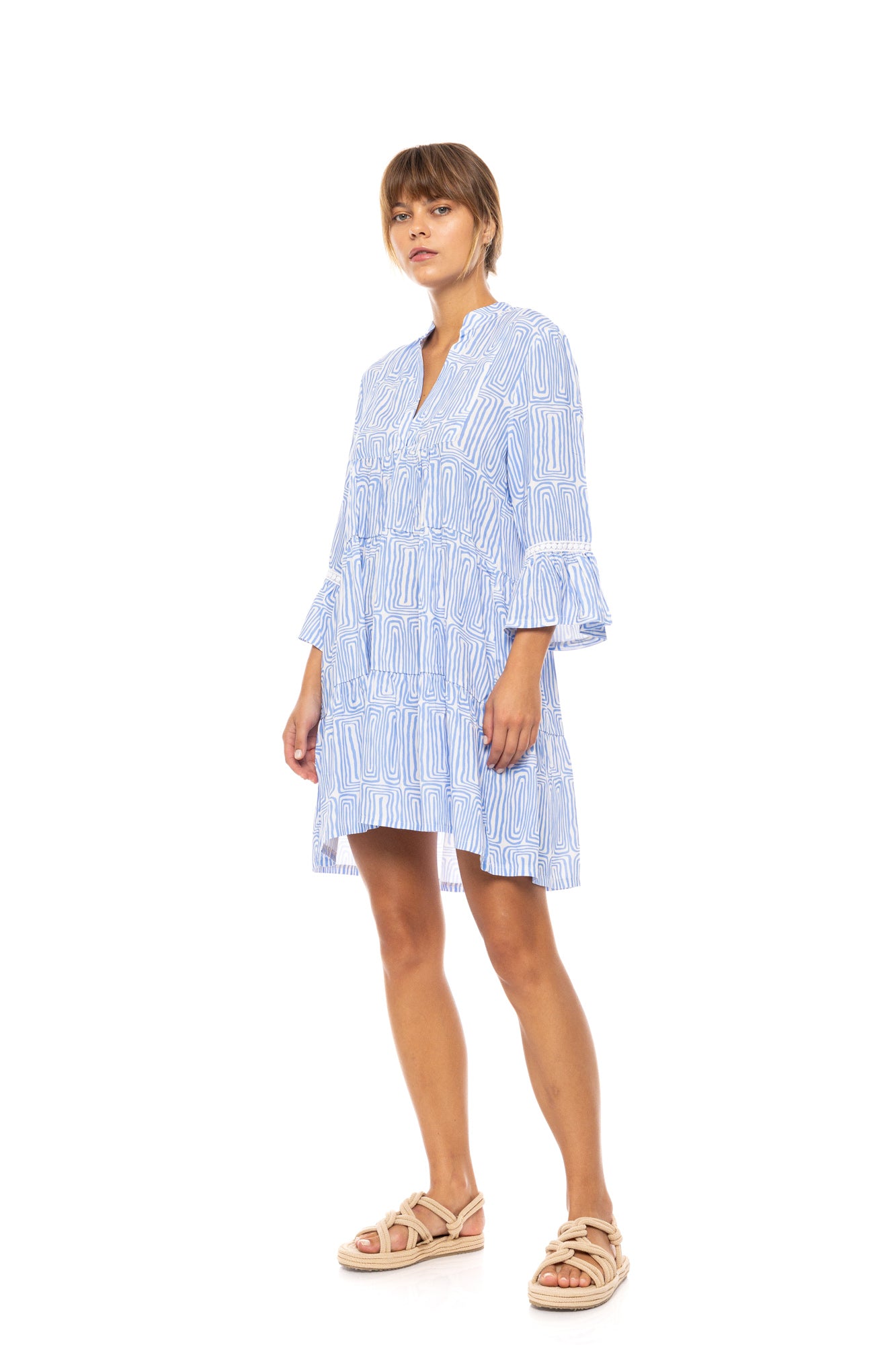 Pink Label - Beachwear Ice Blue Geo