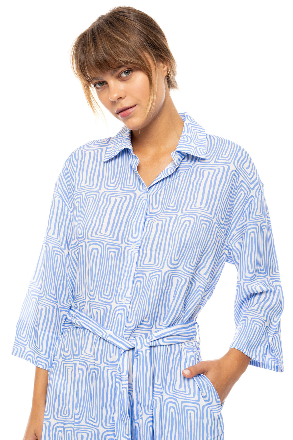 Pink Label - Beachwear Ice Blue Geo