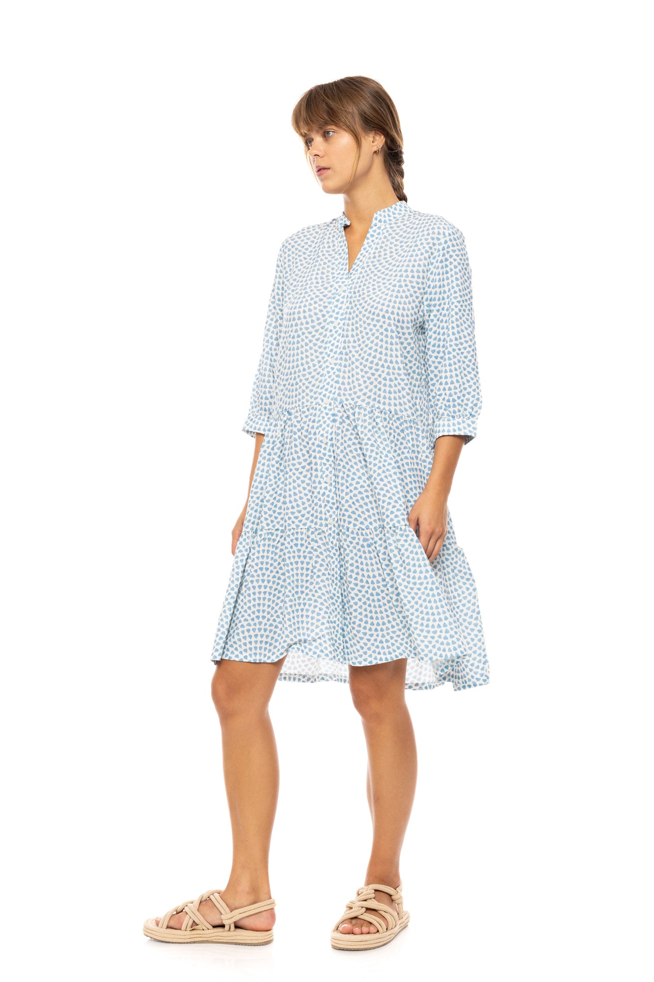 Pink Label - Beachwear Vista Blue & Cream