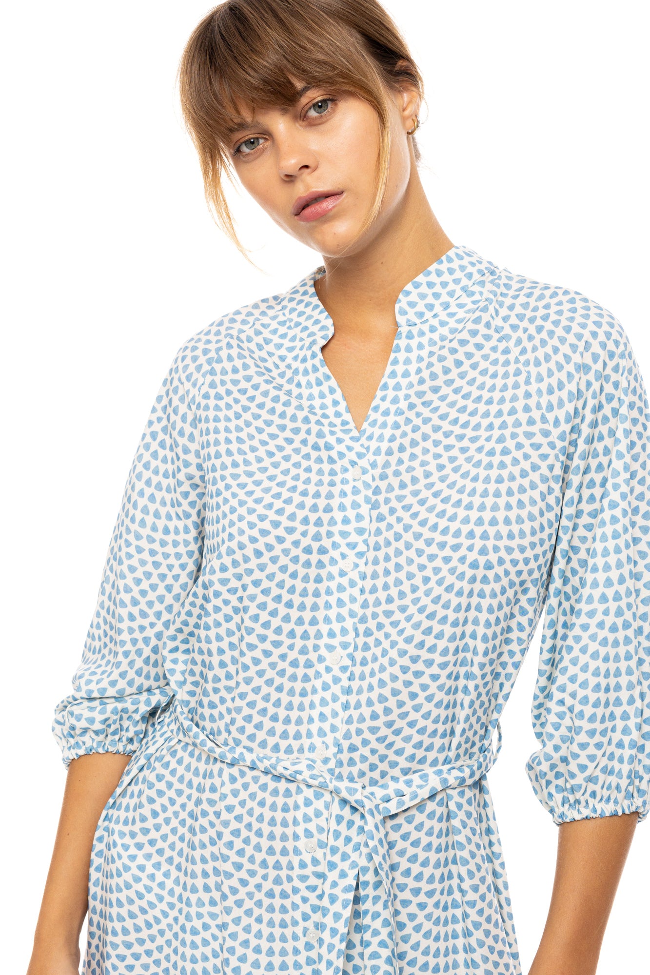 Pink Label - Beachwear Long Vista Blue & Cream
