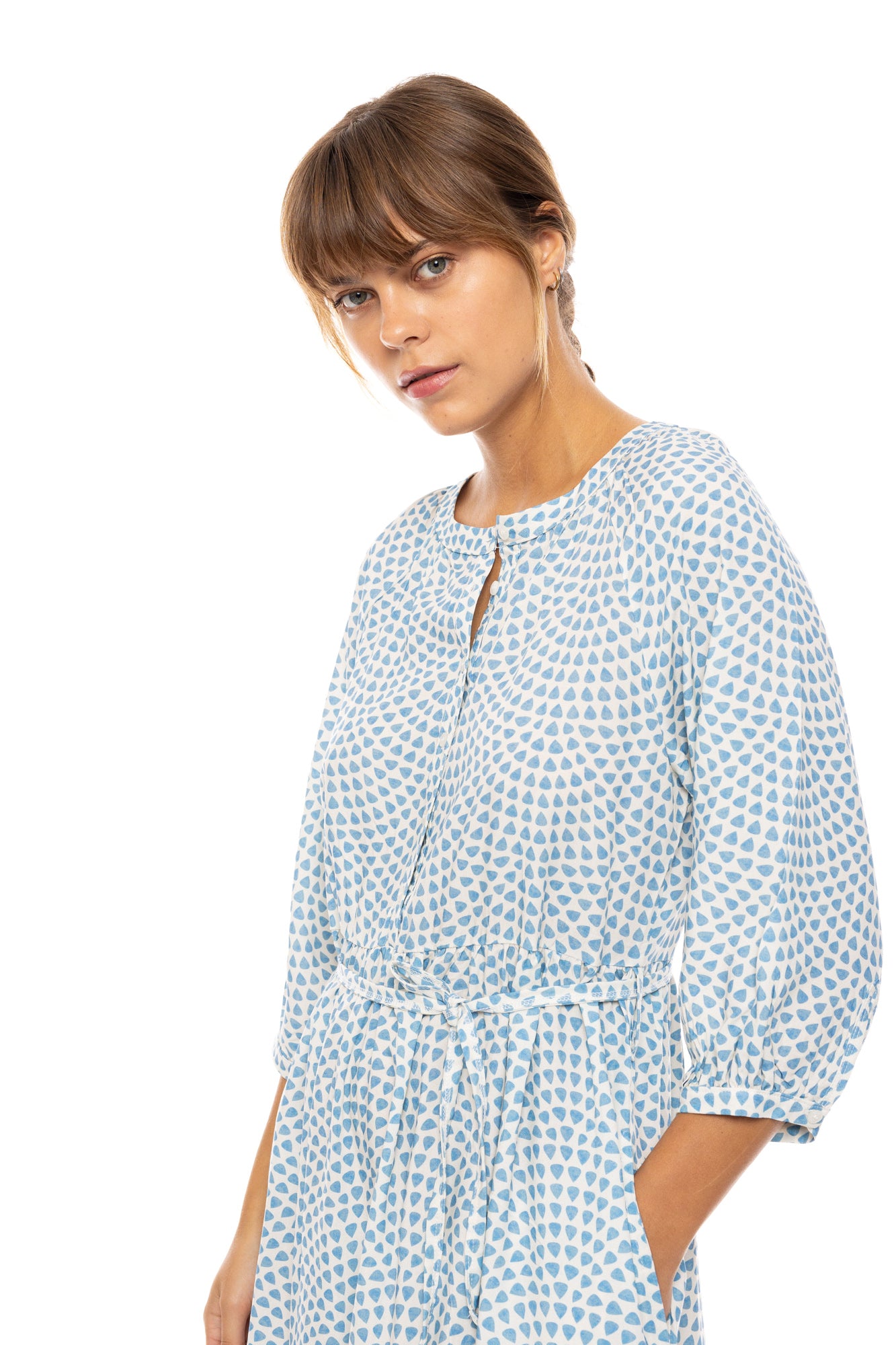 Pink Label - Beachwear Long Vista Blue & Cream