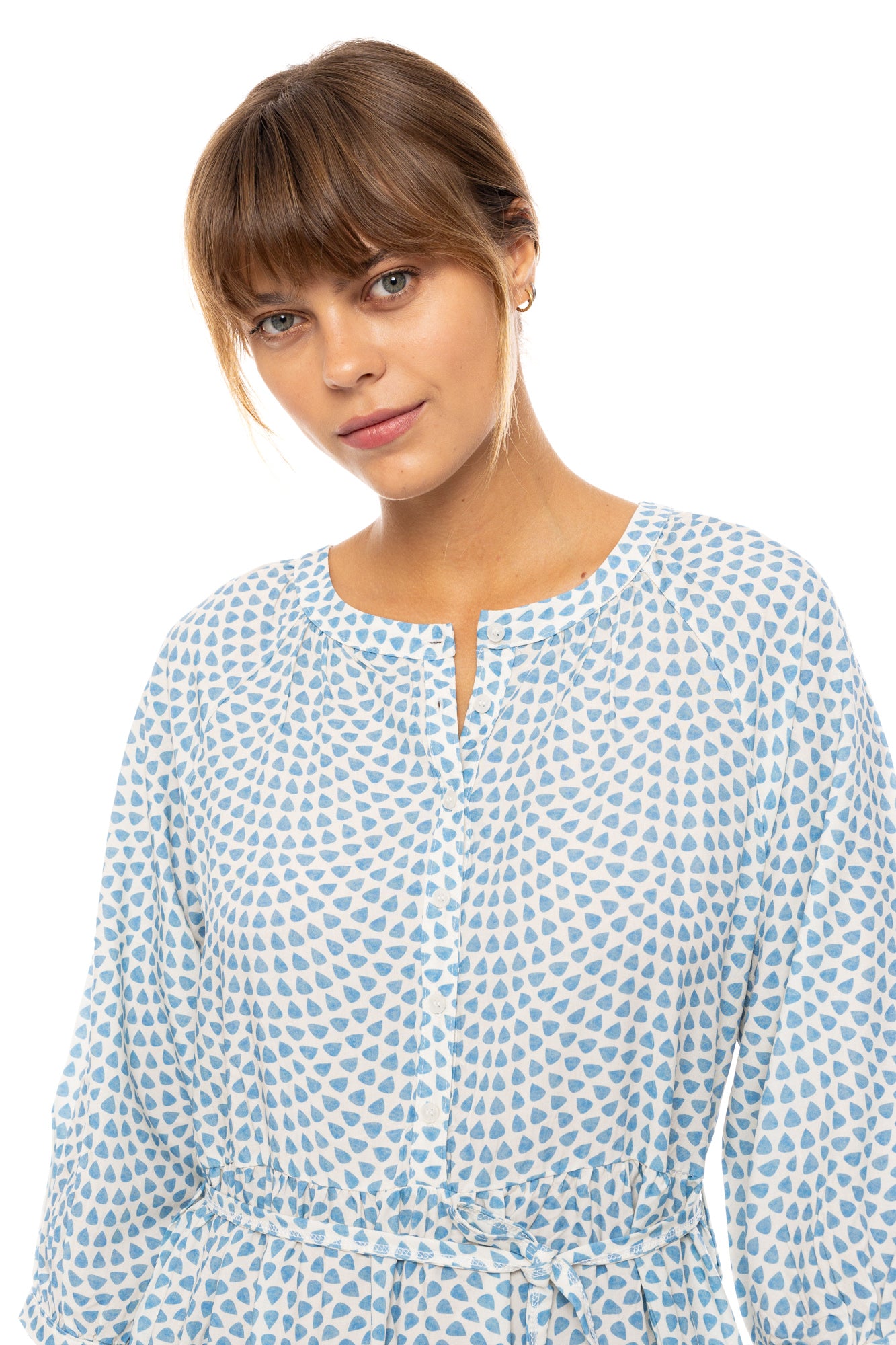 Pink Label - Beachwear Long Vista Blue & Cream