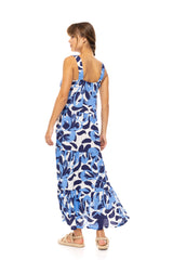 Pink Label - Beachwear Long Abstract Floral