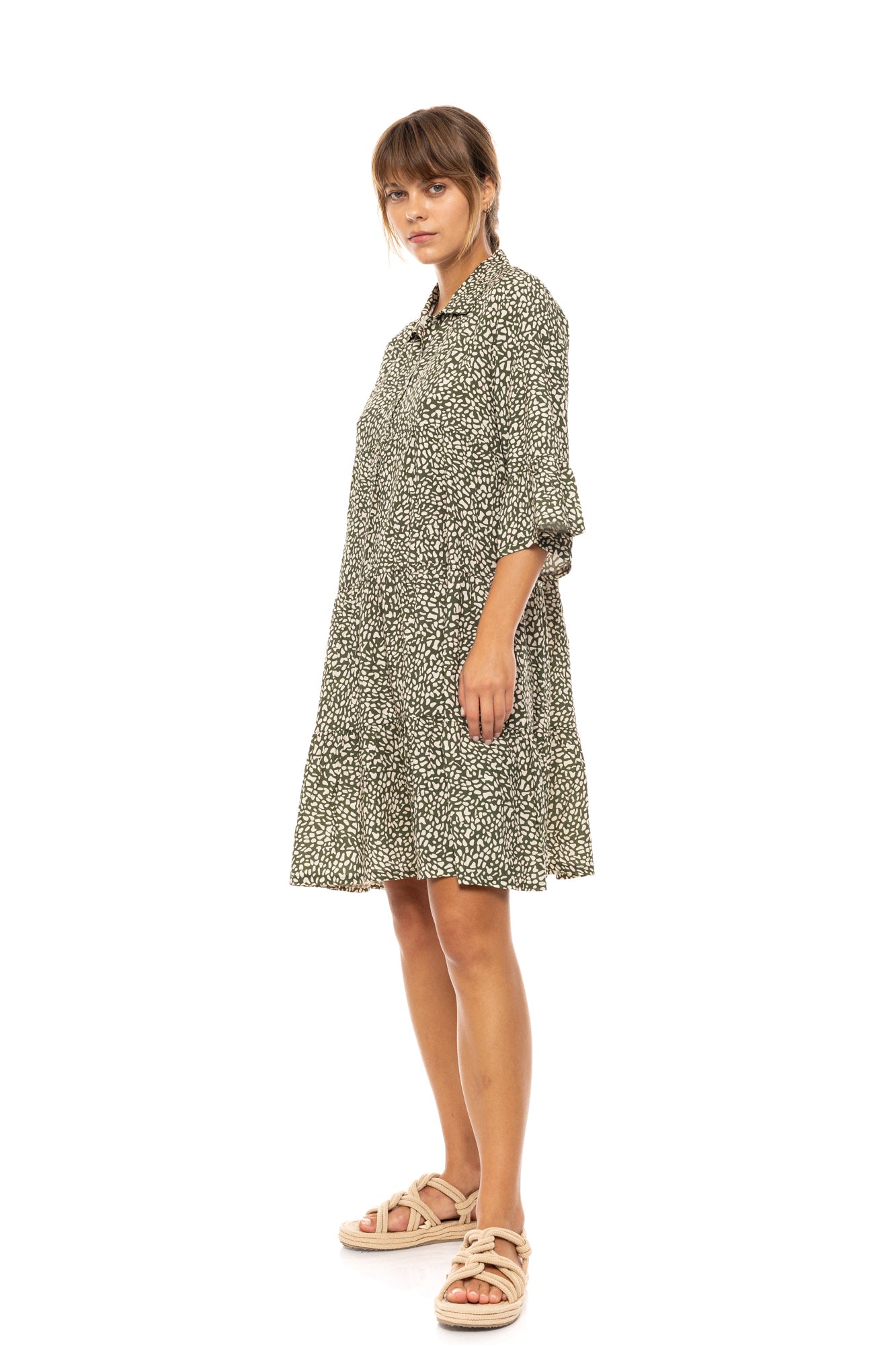 Pink Label - Beachwear Ditsy Green