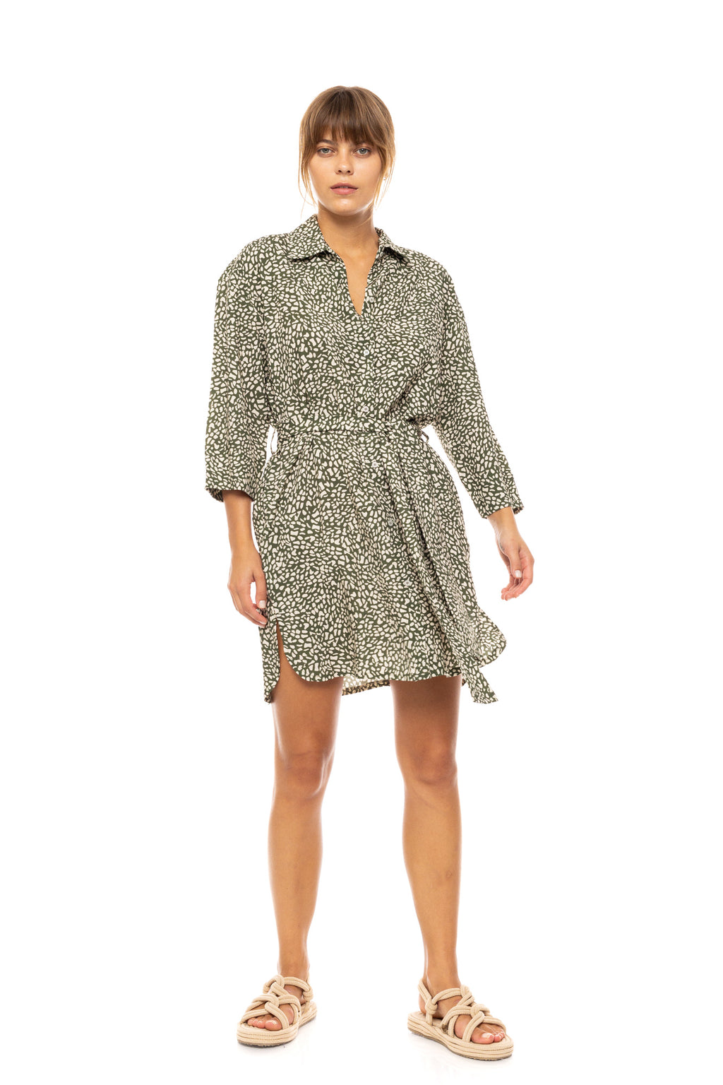 Pink Label - Beachwear Ditsy Green