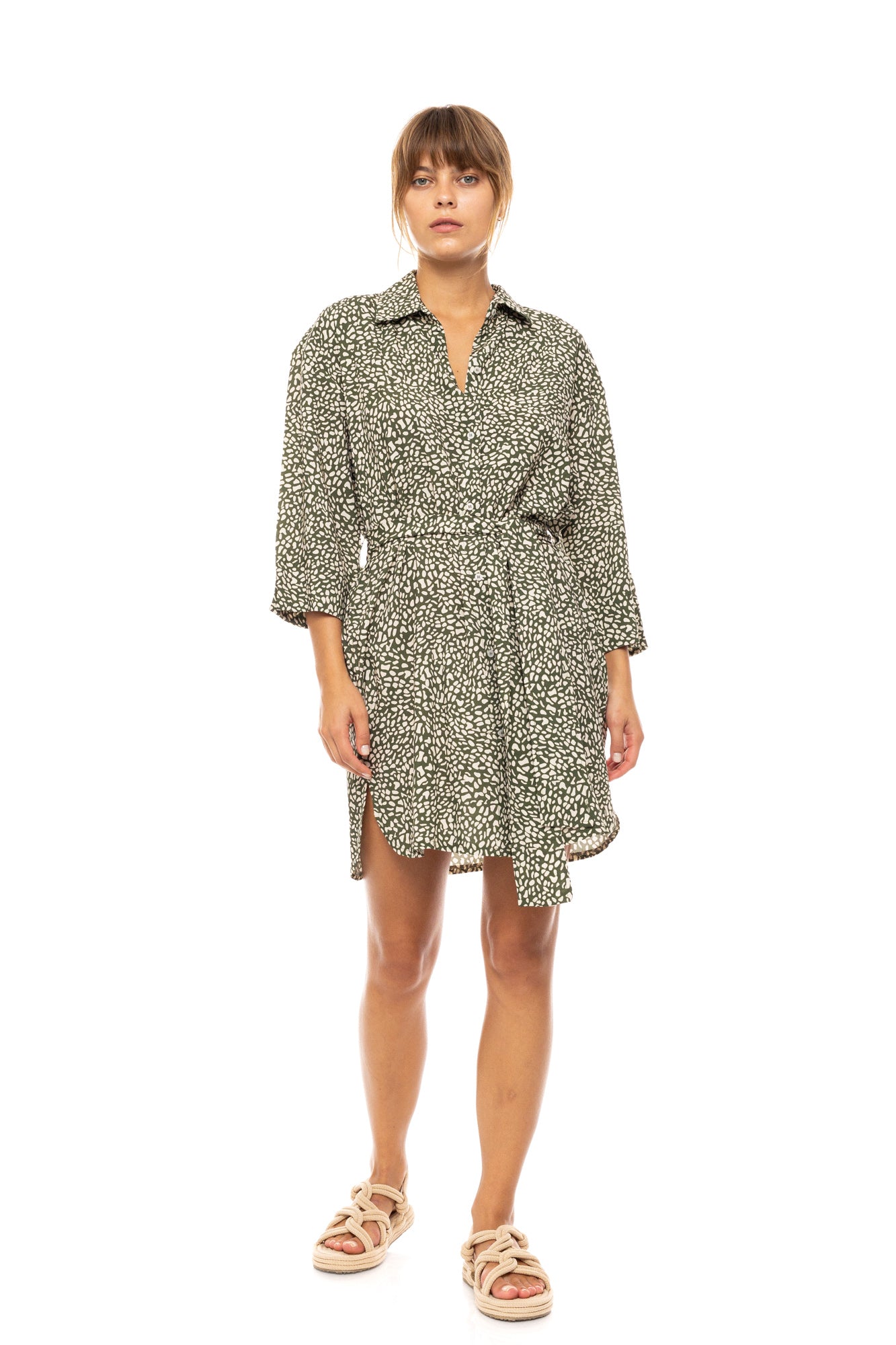 Pink Label - Beachwear Ditsy Green