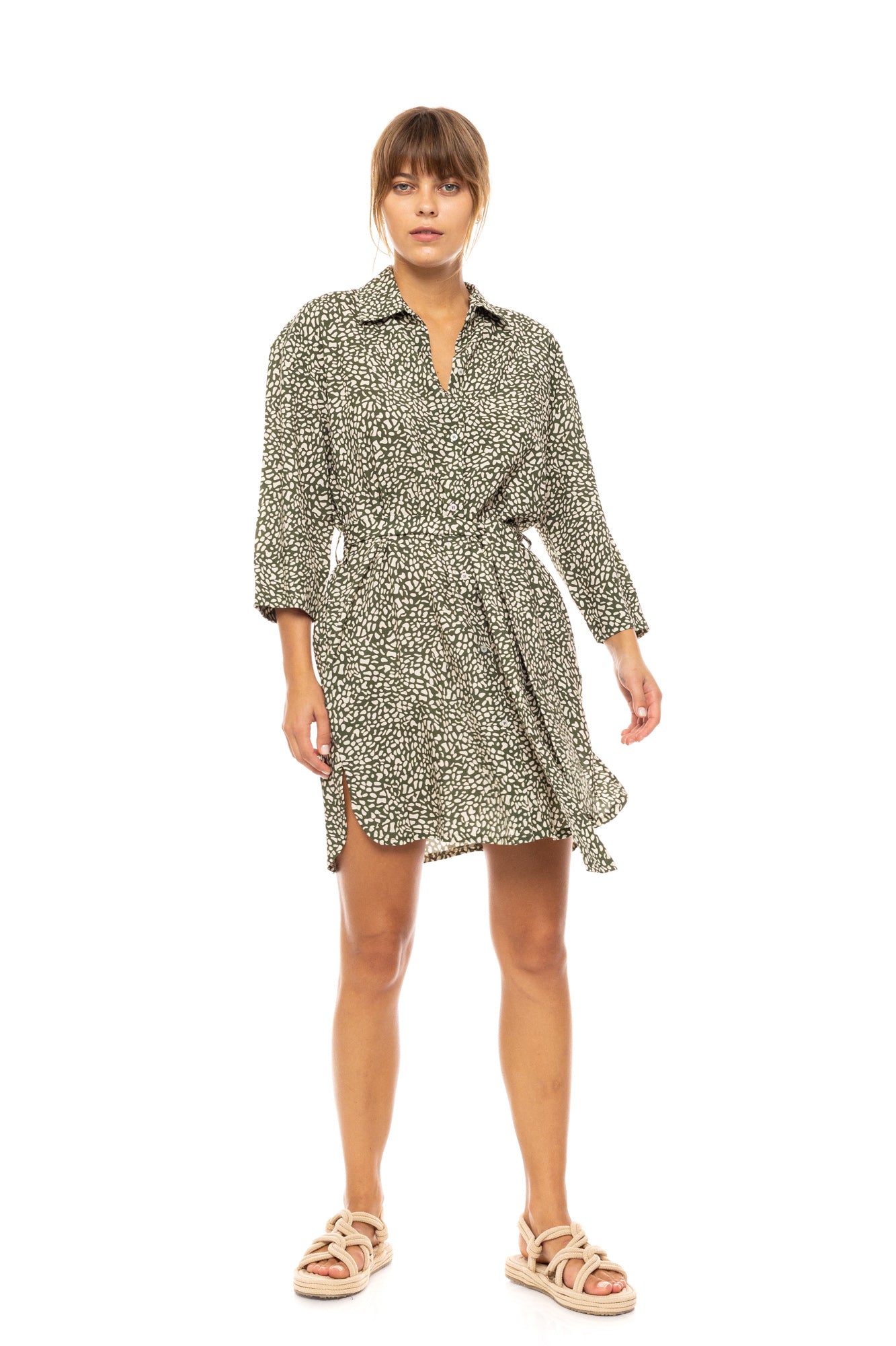 Pink Label - Beachwear Ditsy Green