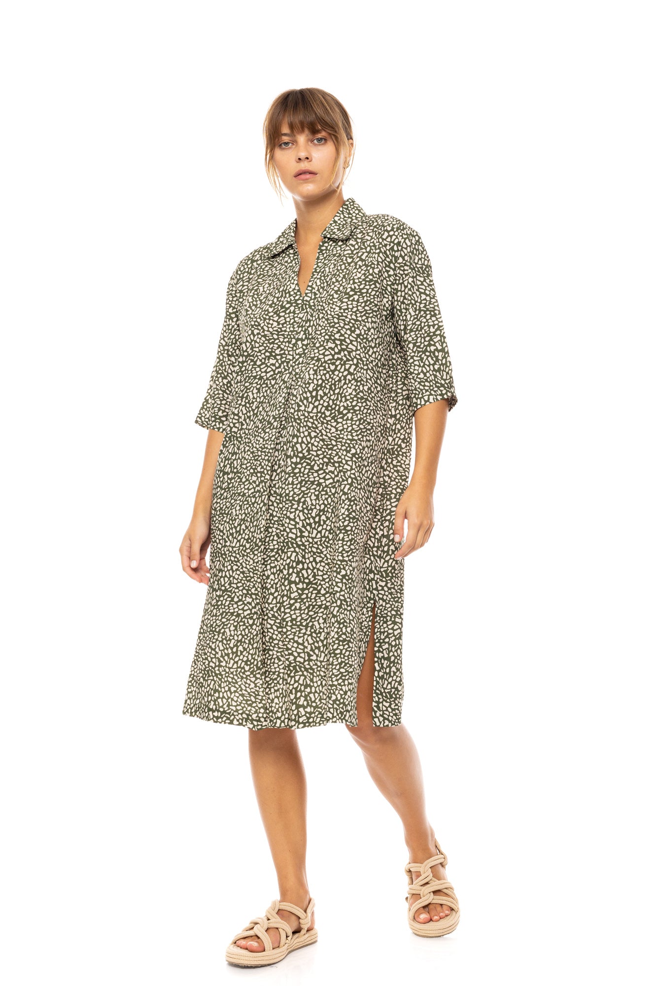 Pink Label - Beachwear Ditsy Green