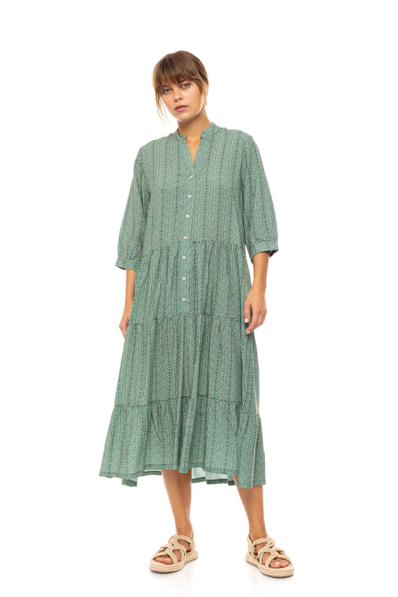 Pink Label - Beachwear Long Jugle Green