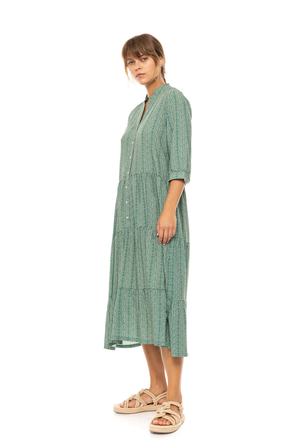 Pink Label - Beachwear Long Jugle Green