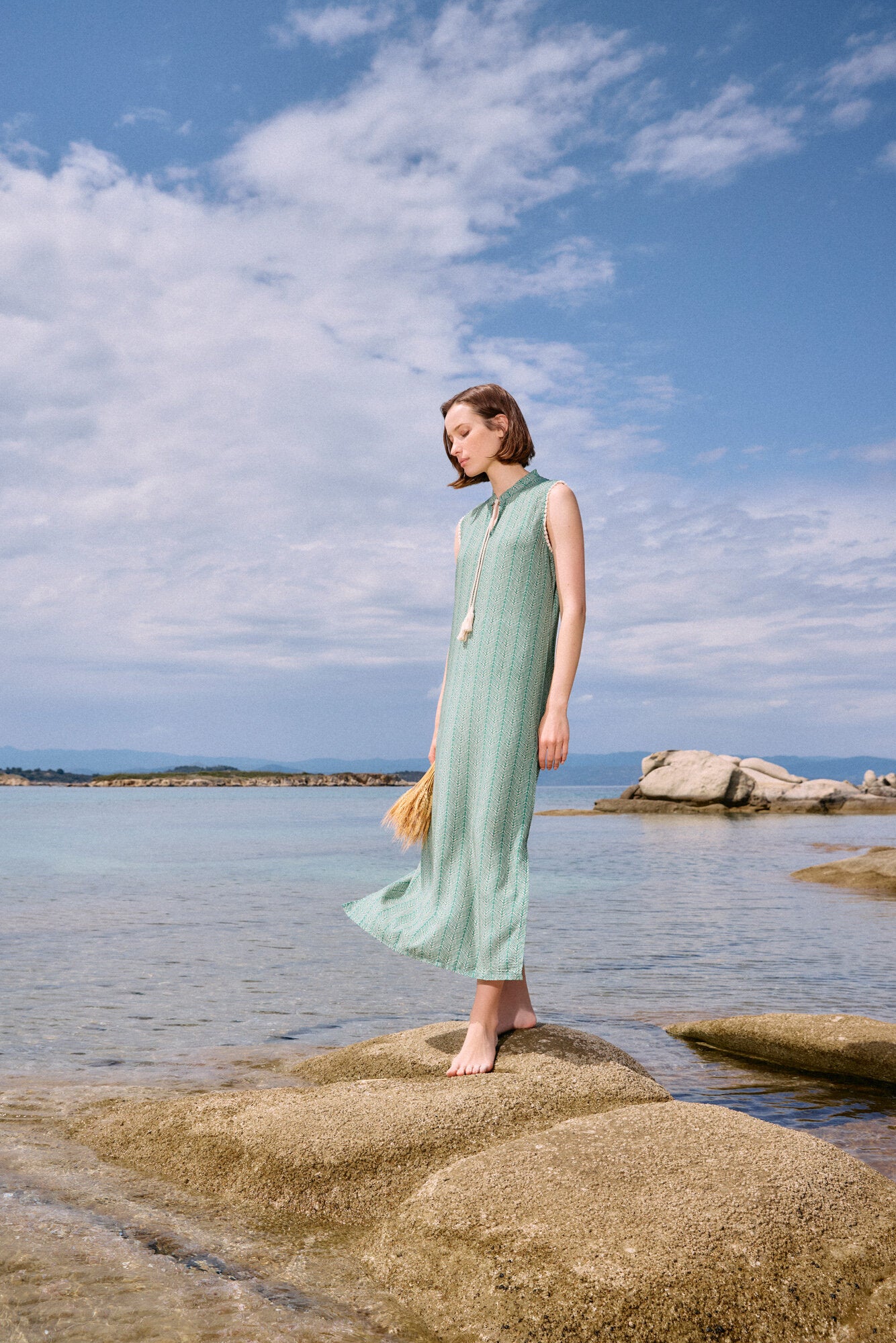 Pink Label - Beachwear Long Jugle Green