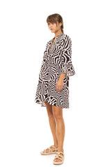 Pink Label - Beachwear Black Geo