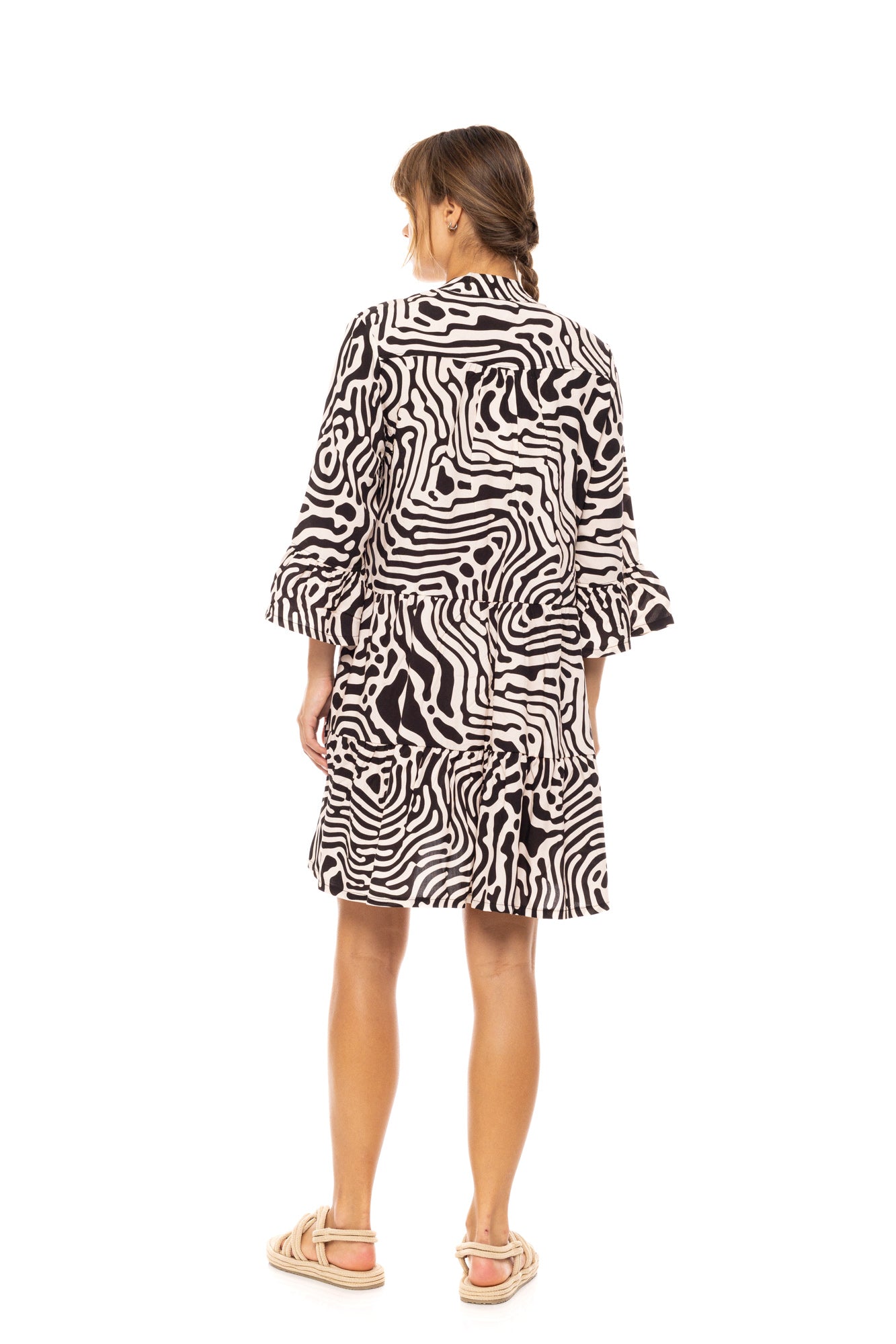 Pink Label - Beachwear Black Geo