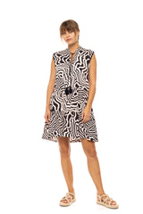 Pink Label - Beachwear Black Geo