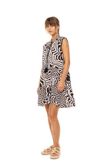 Pink Label - Beachwear Black Geo