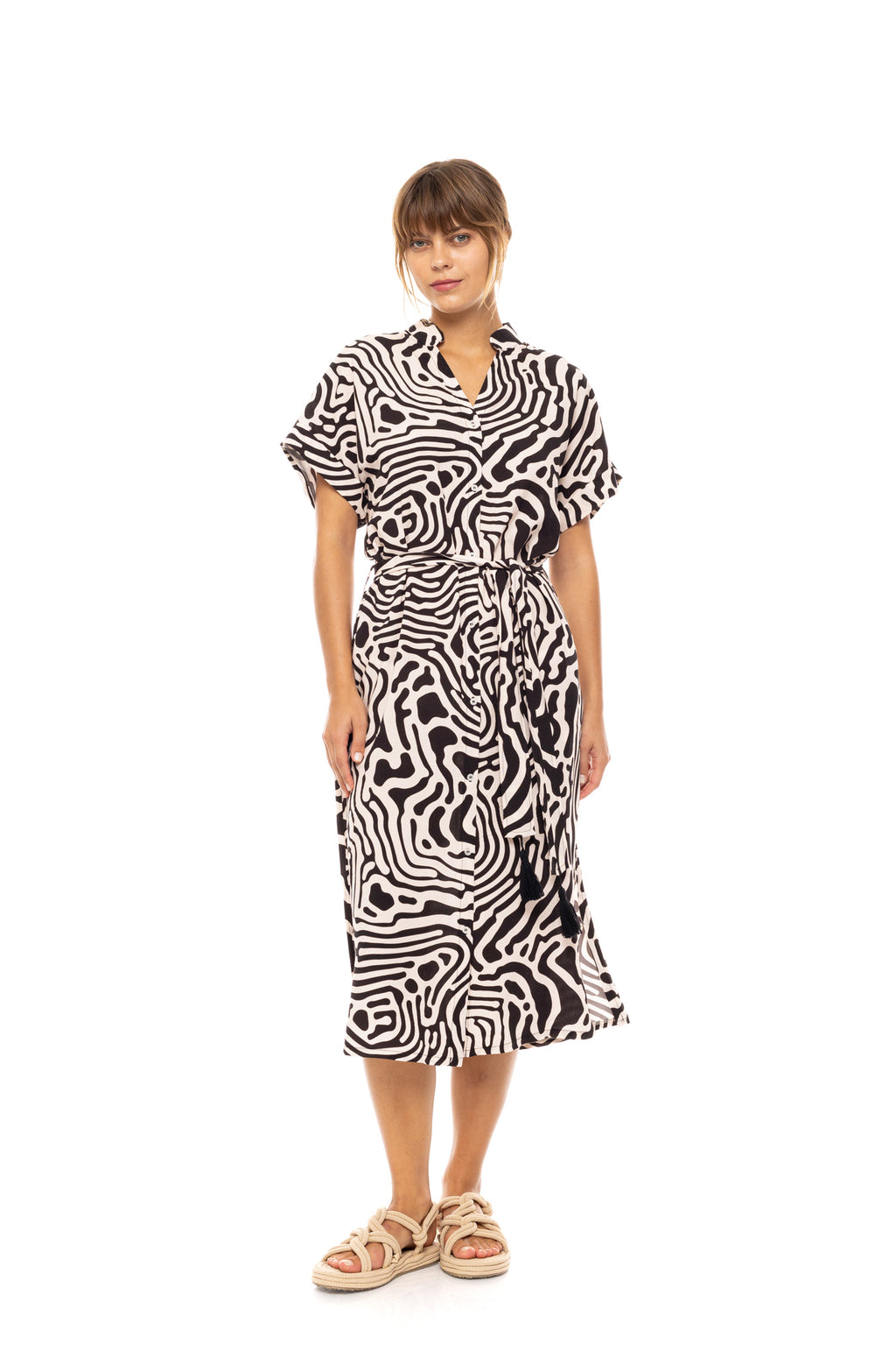 Pink Label - Beachwear Black Geo