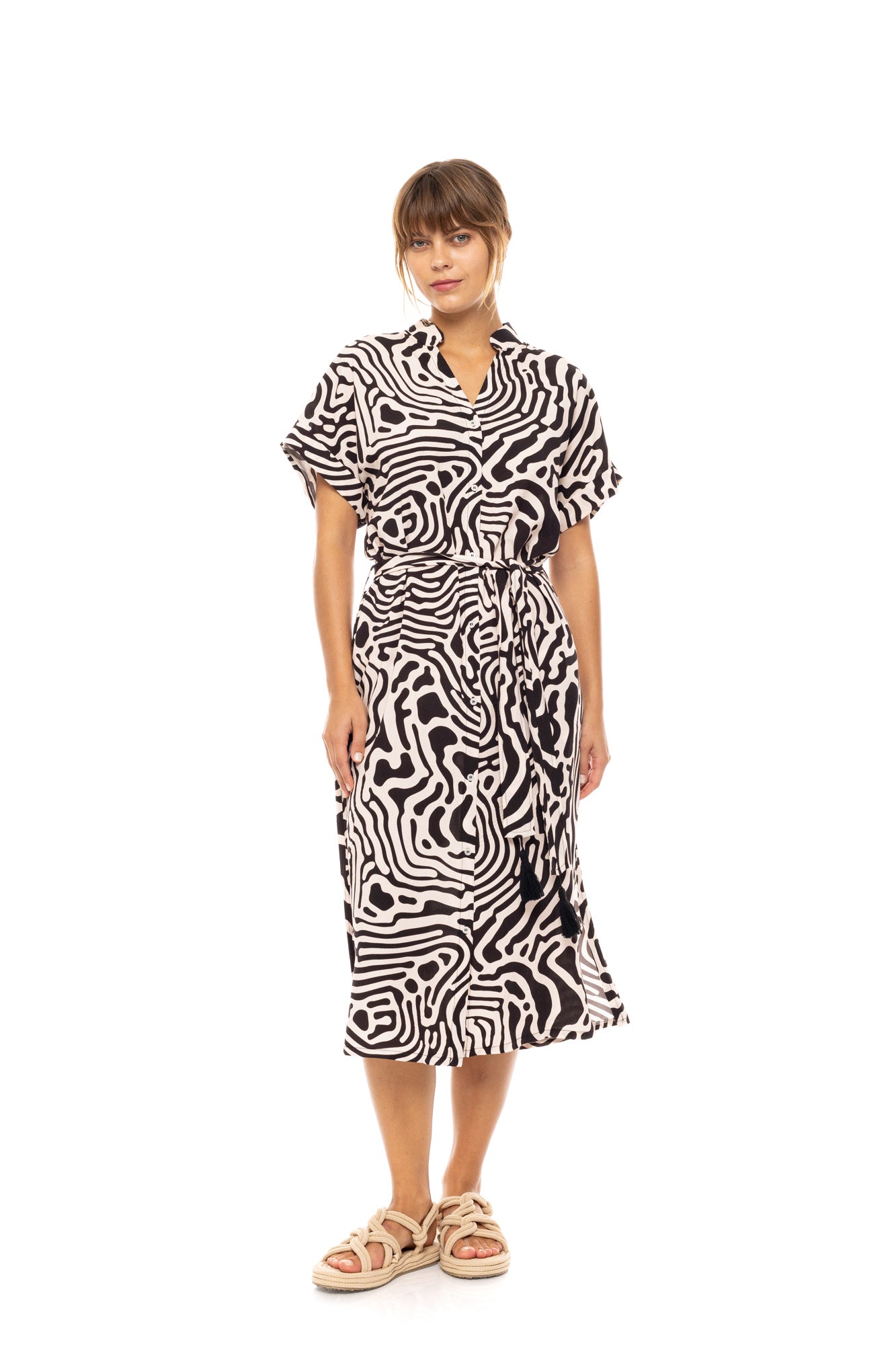 Pink Label - Beachwear Black Geo