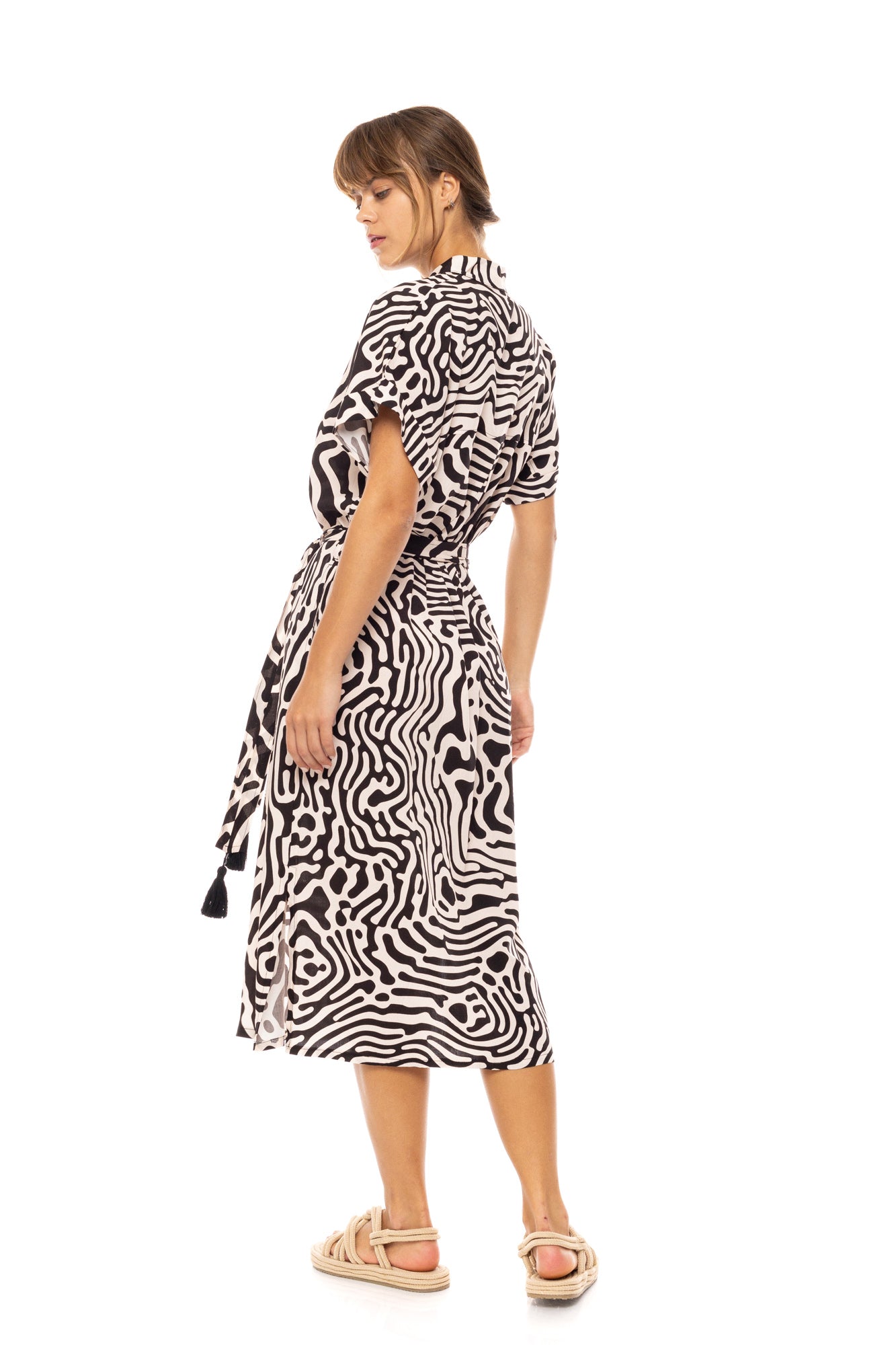 Pink Label - Beachwear Black Geo