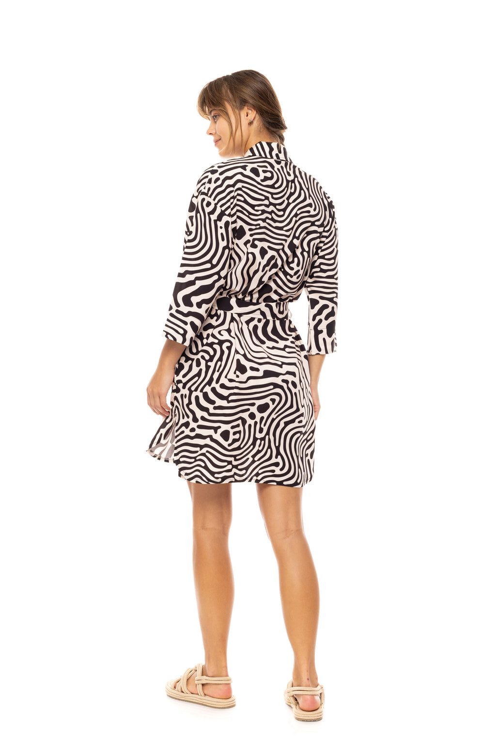 Pink Label - Beachwear Black Geo