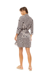 Pink Label - Beachwear Black Geo