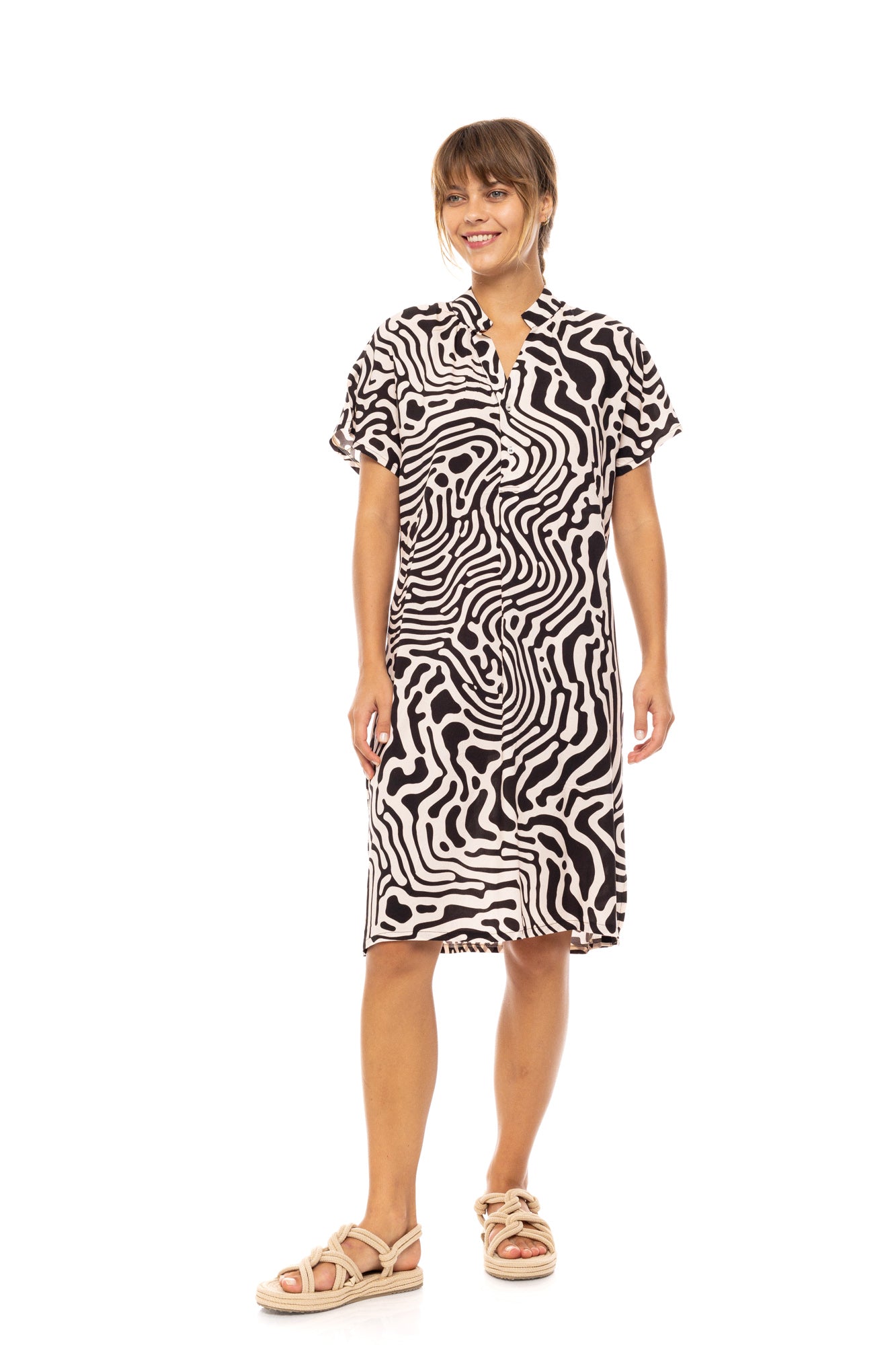 Pink Label - Beachwear Black Geo