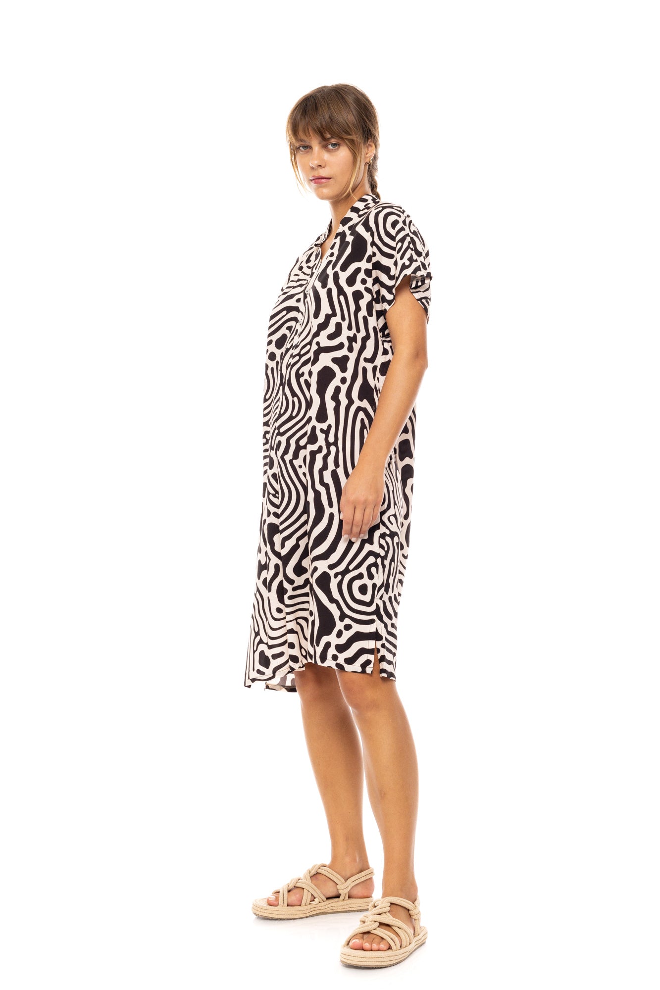 Pink Label - Beachwear Black Geo