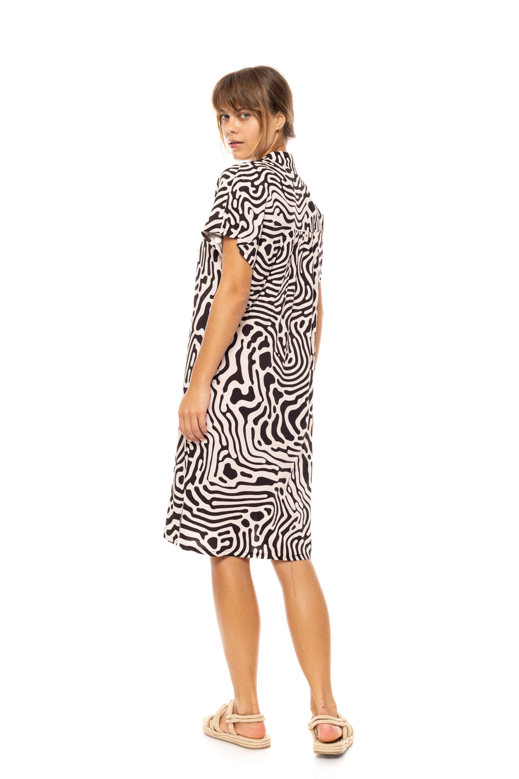 Pink Label - Beachwear Black Geo