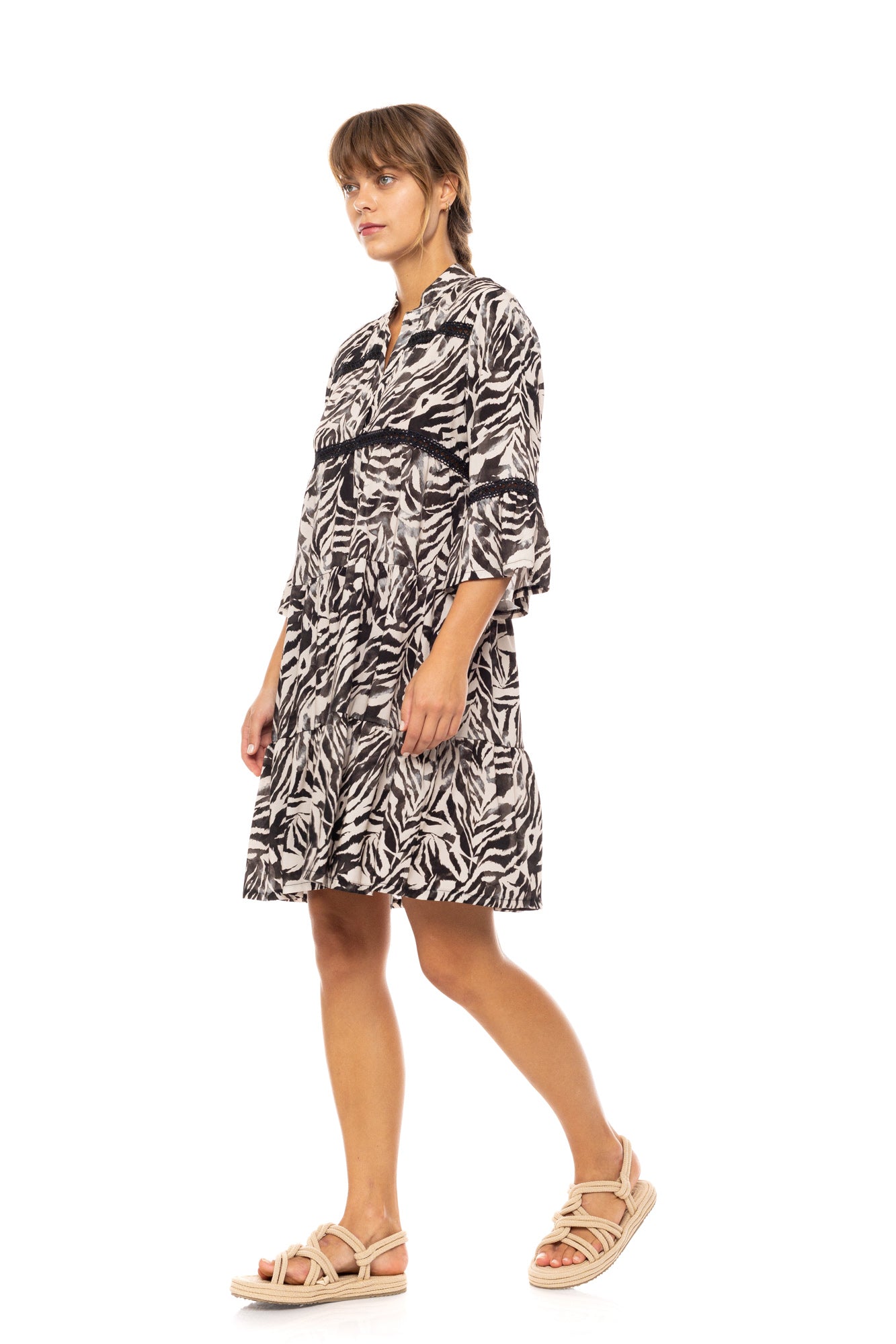 Pink Label - Beachwear Black Leopard