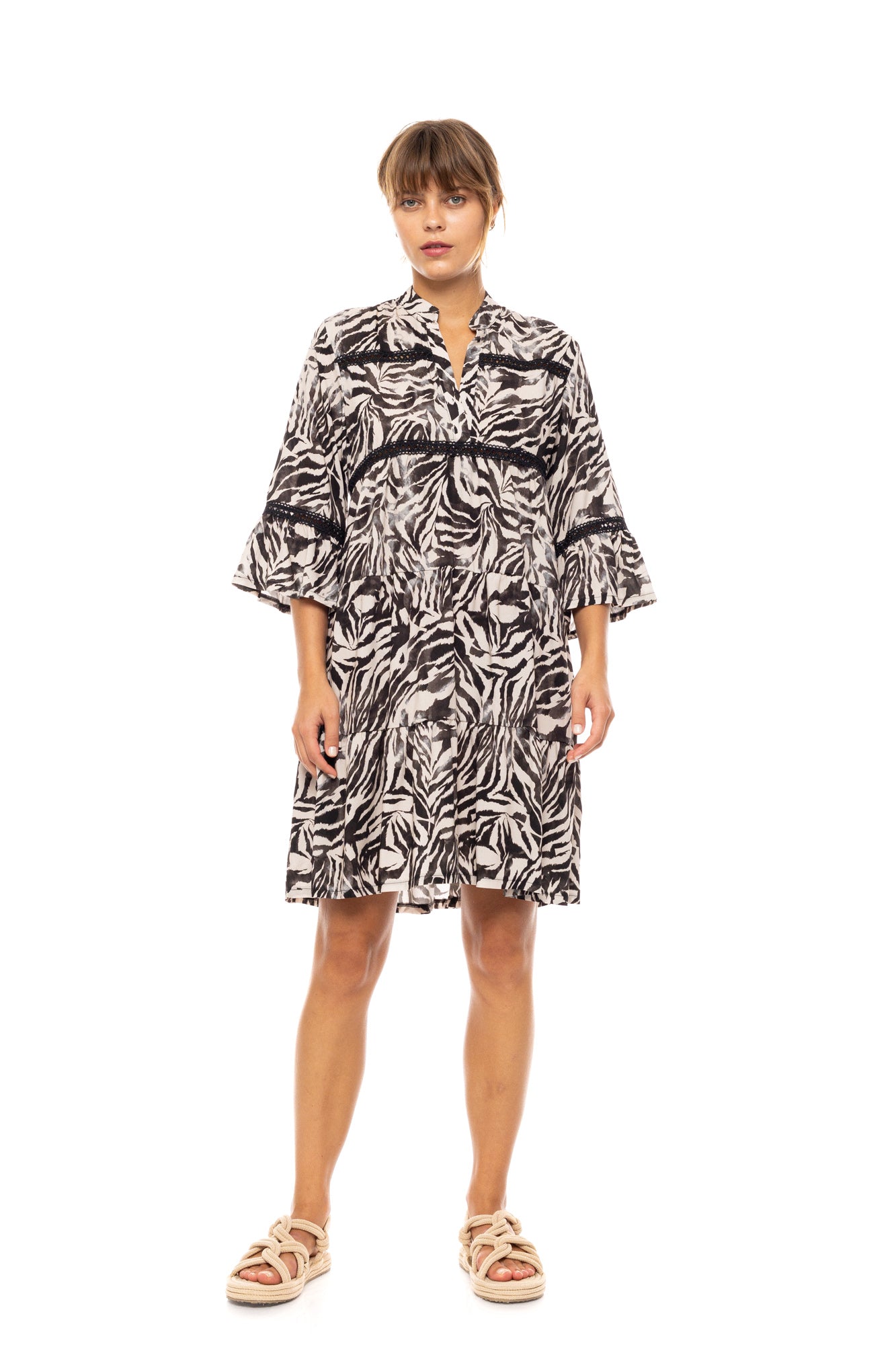 Pink Label - Beachwear Black Leopard