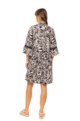 Pink Label - Beachwear Black Leopard