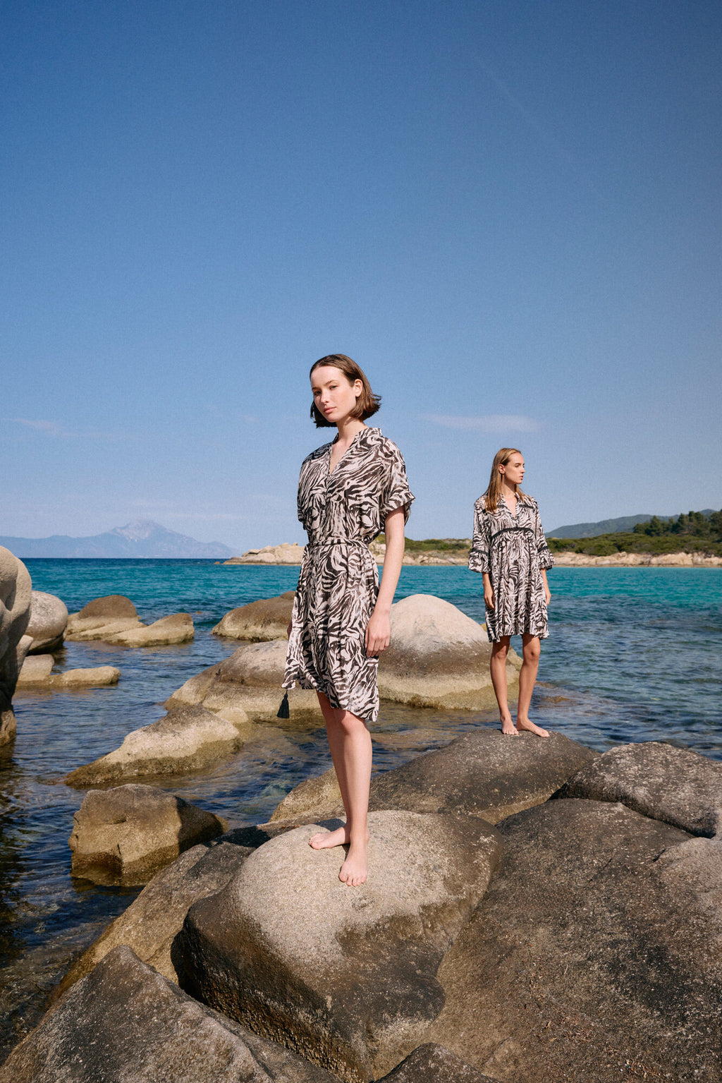 Pink Label - Beachwear Black Leopard