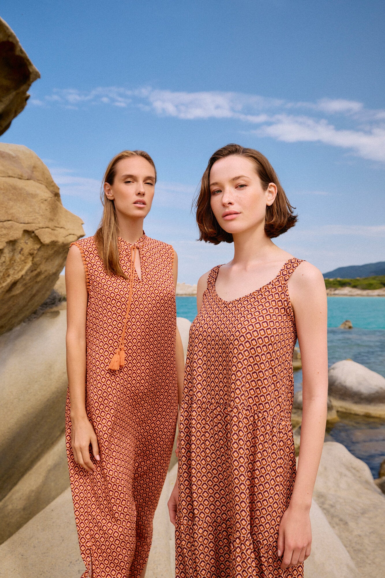 Pink Label - Beachwear Long Prism Geo