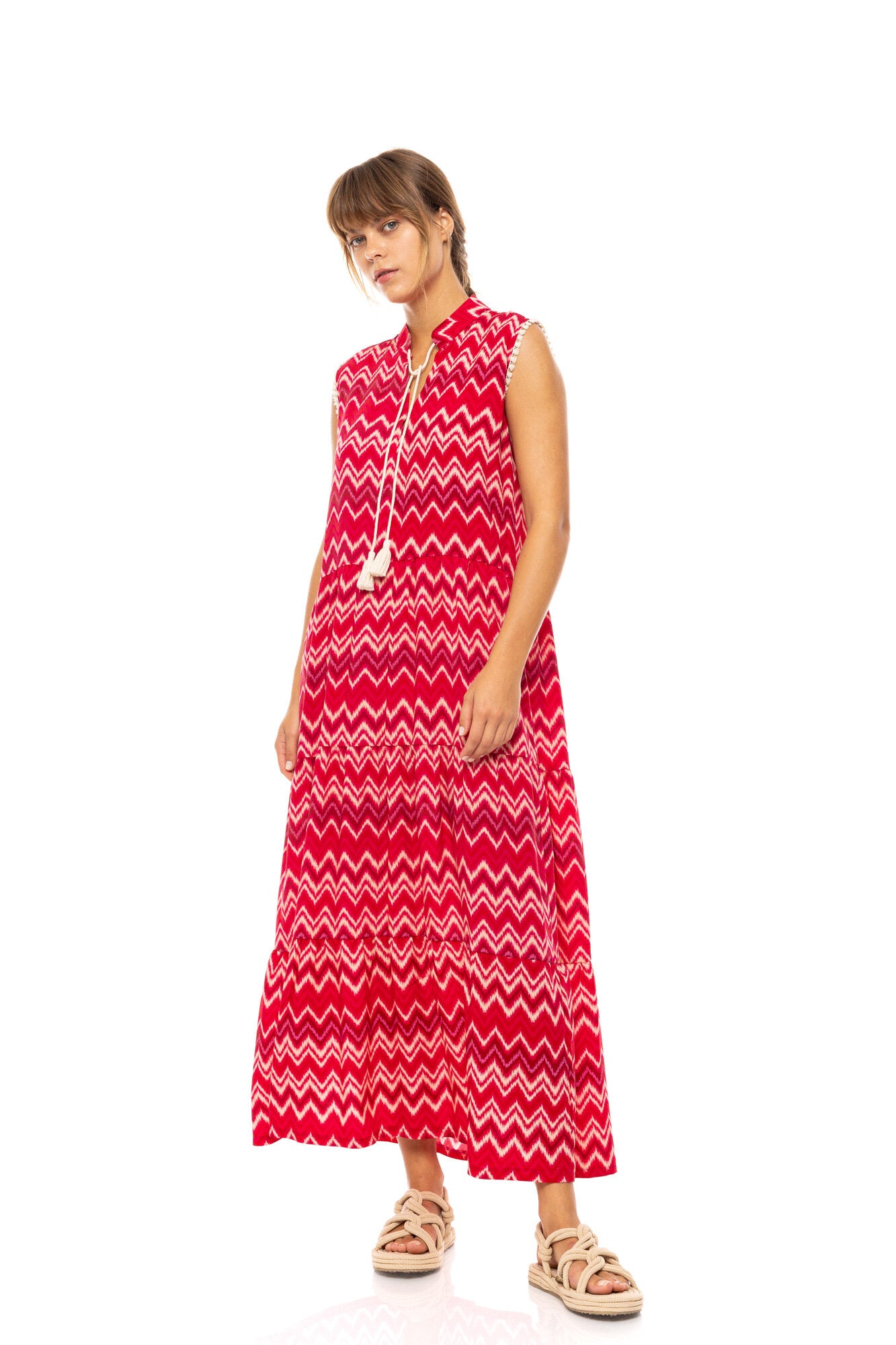 Pink Label - Beachwear Long Rasberry Rainbow