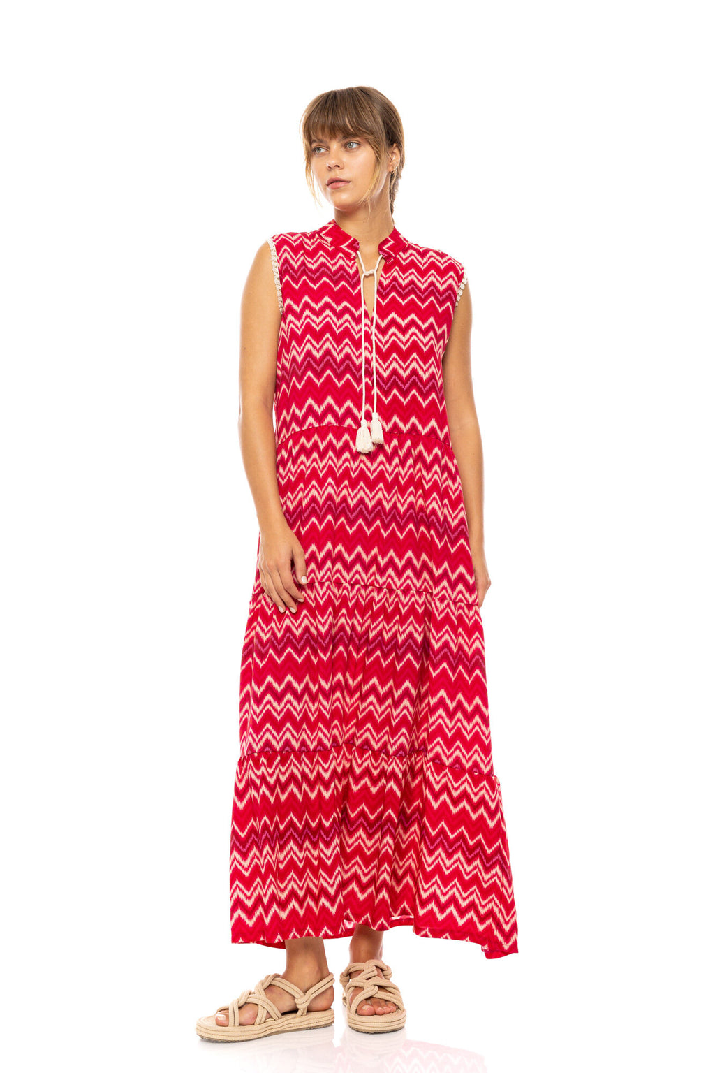 Pink Label - Beachwear Long Rasberry Rainbow