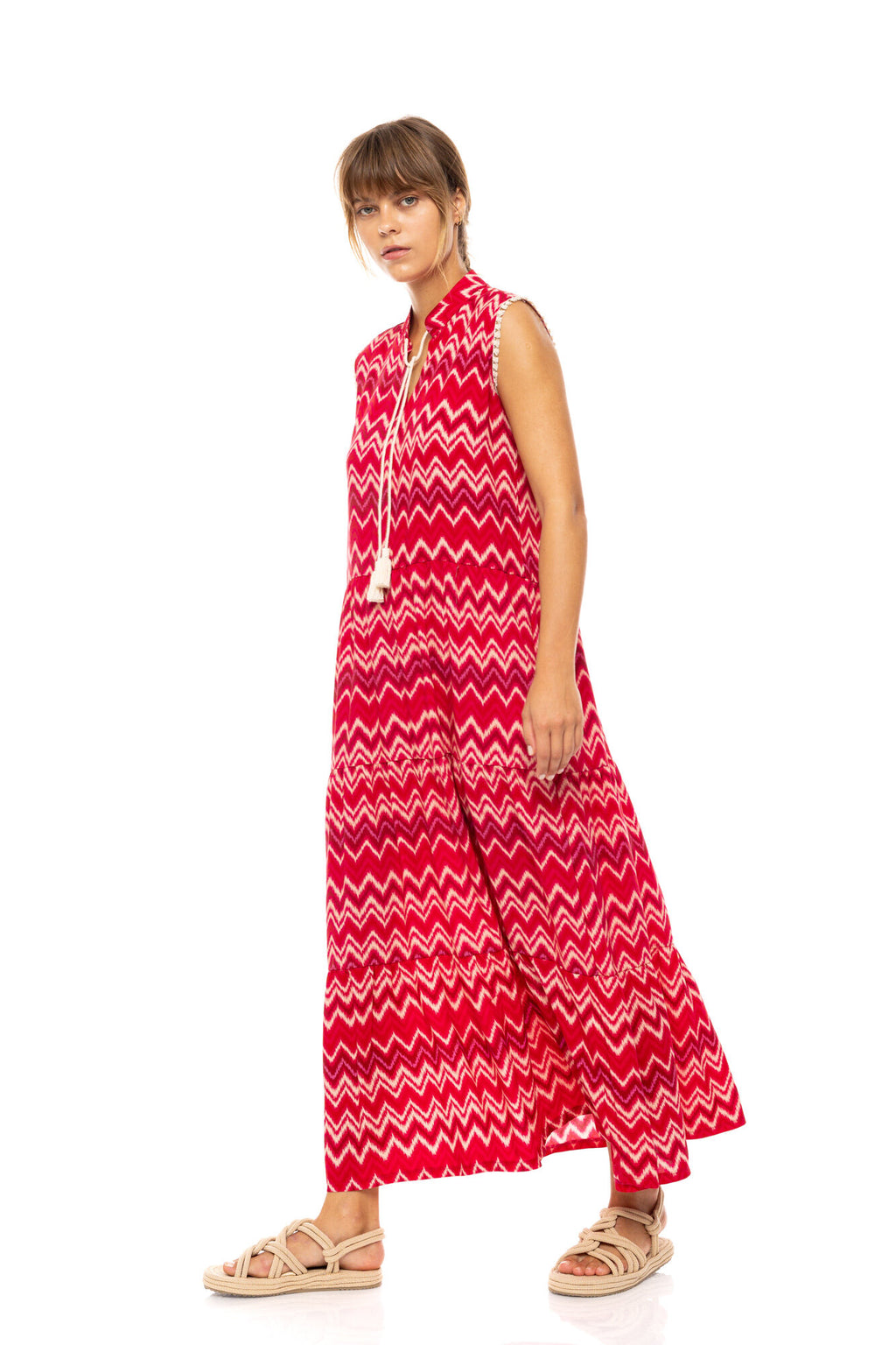 Pink Label - Beachwear Long Rasberry Rainbow