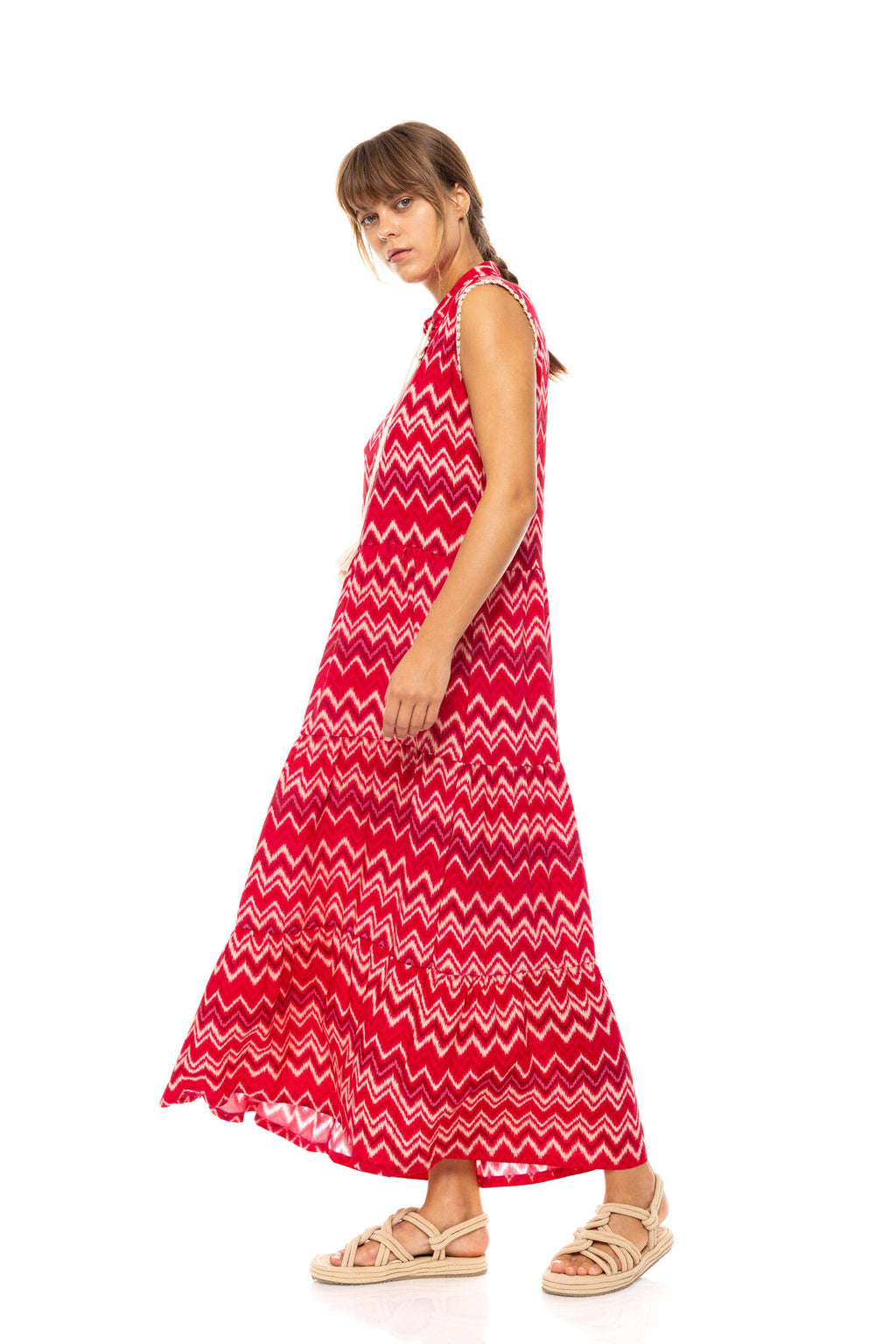 Pink Label - Beachwear Long Rasberry Rainbow