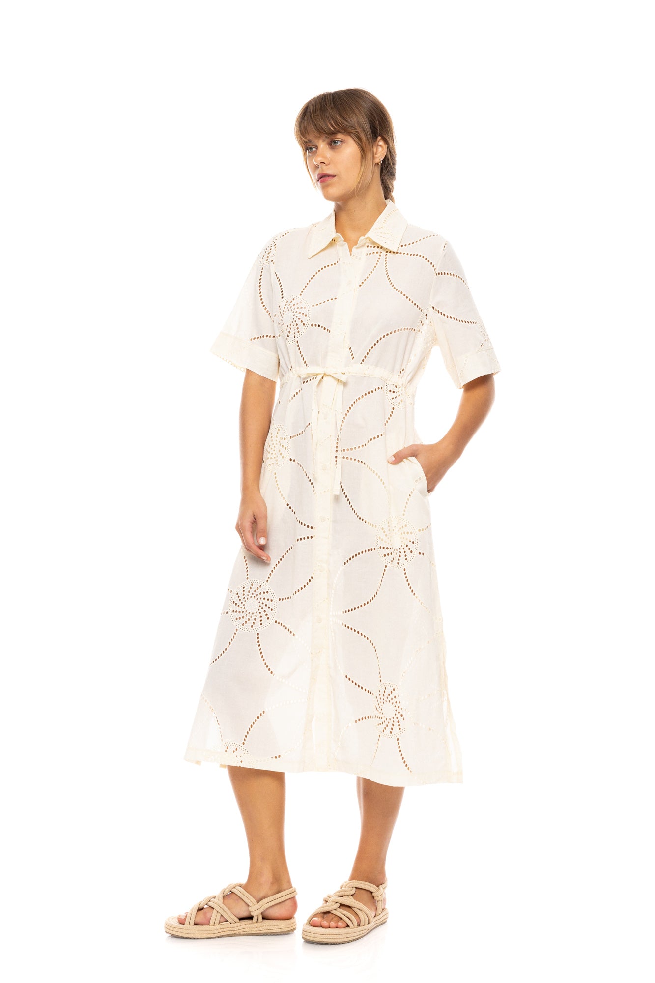 Pink Label - Beachwear Midi Moon Embrodery
