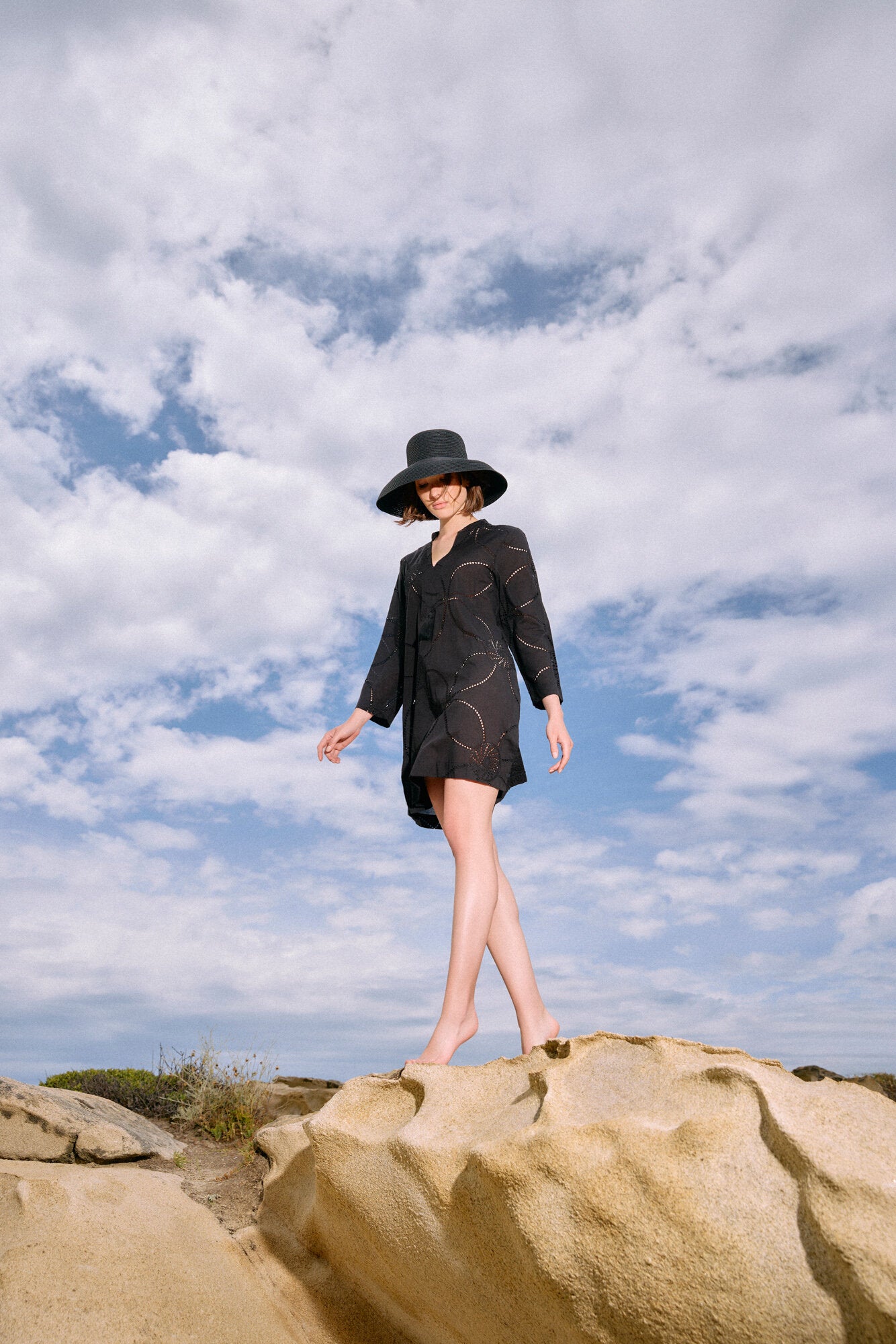 Pink Label - Beachwear Moon Embrodery