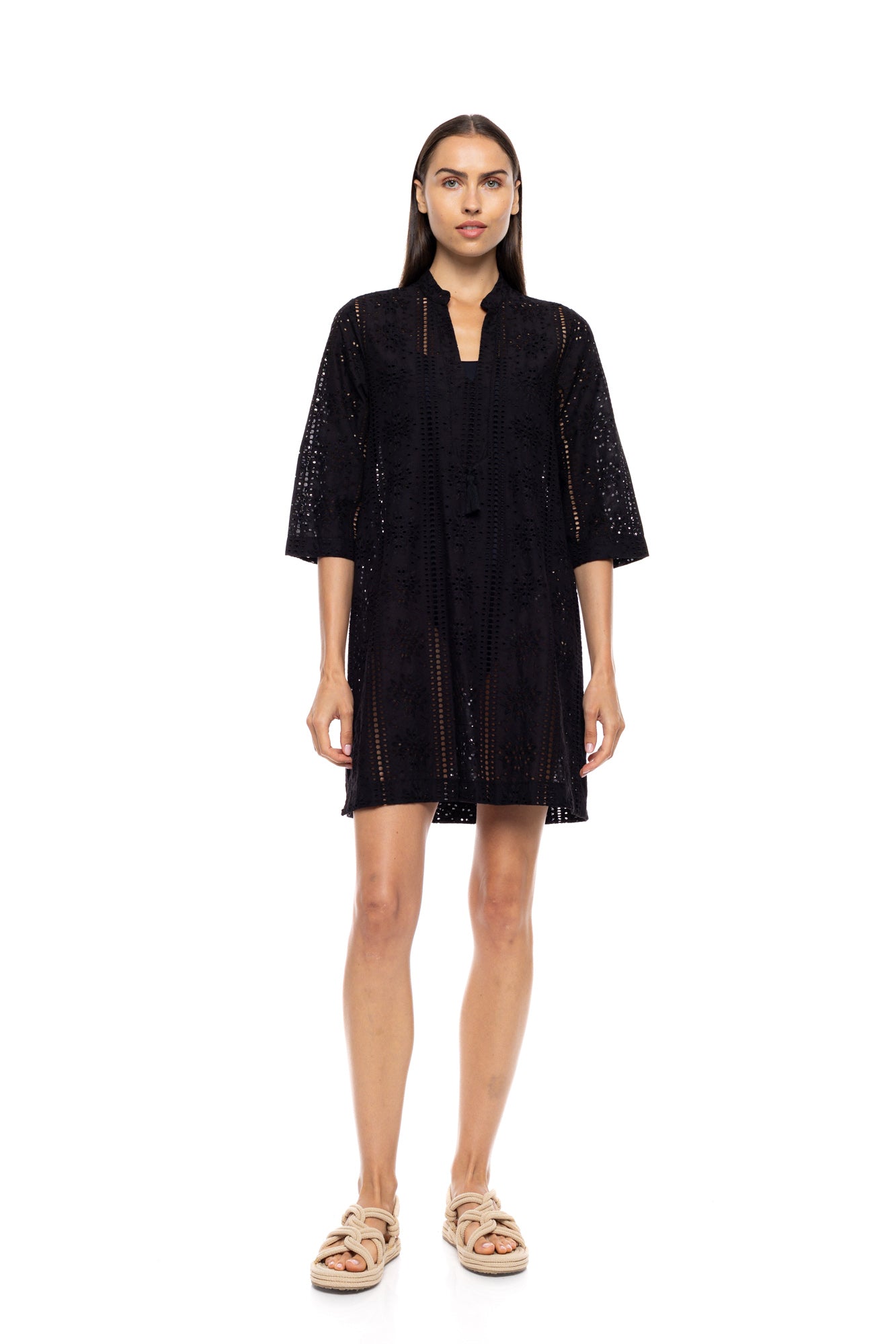 Pink Label - Beachwear Flower Embrodery