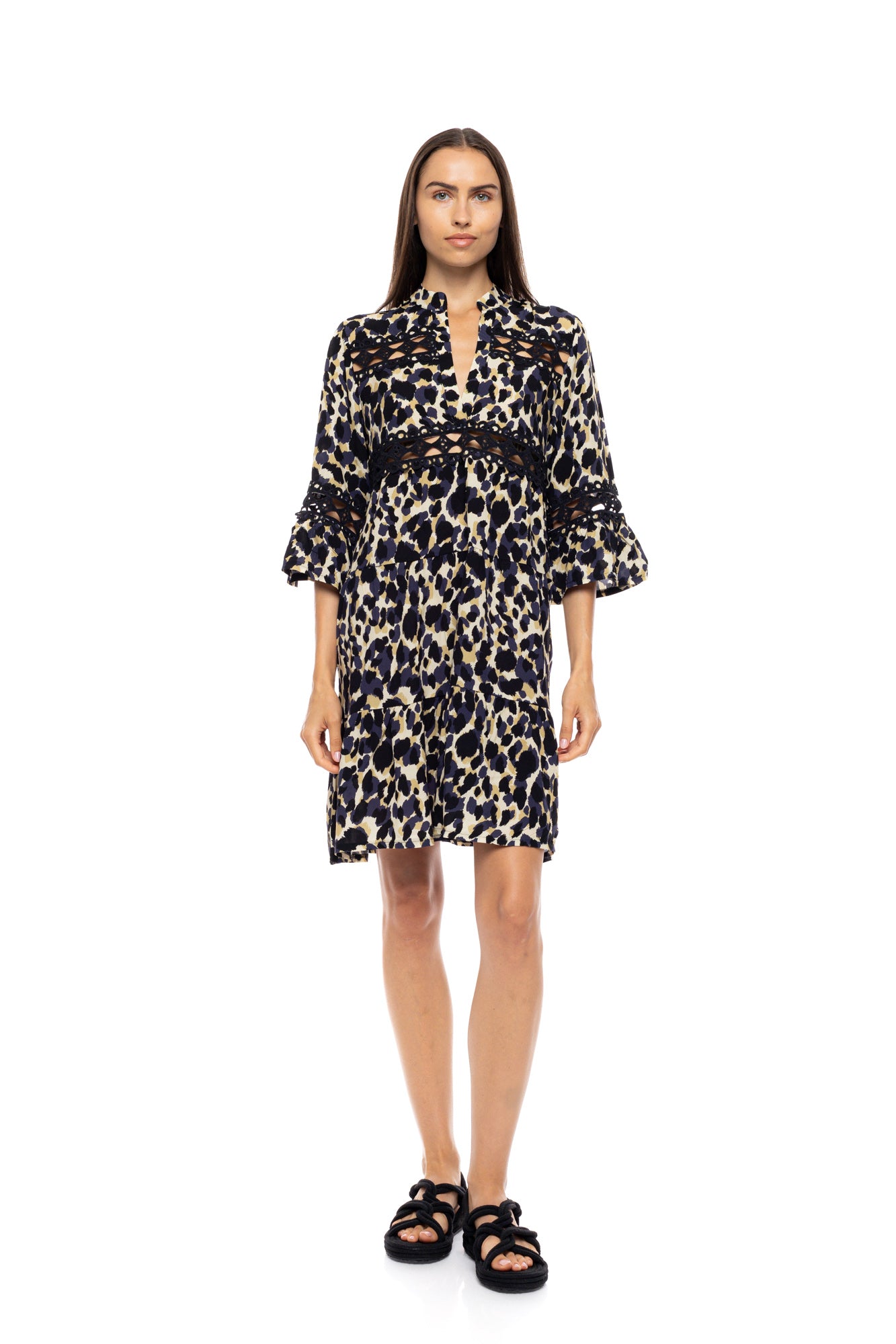 Pink Label - Beachwear Yellow Leopard