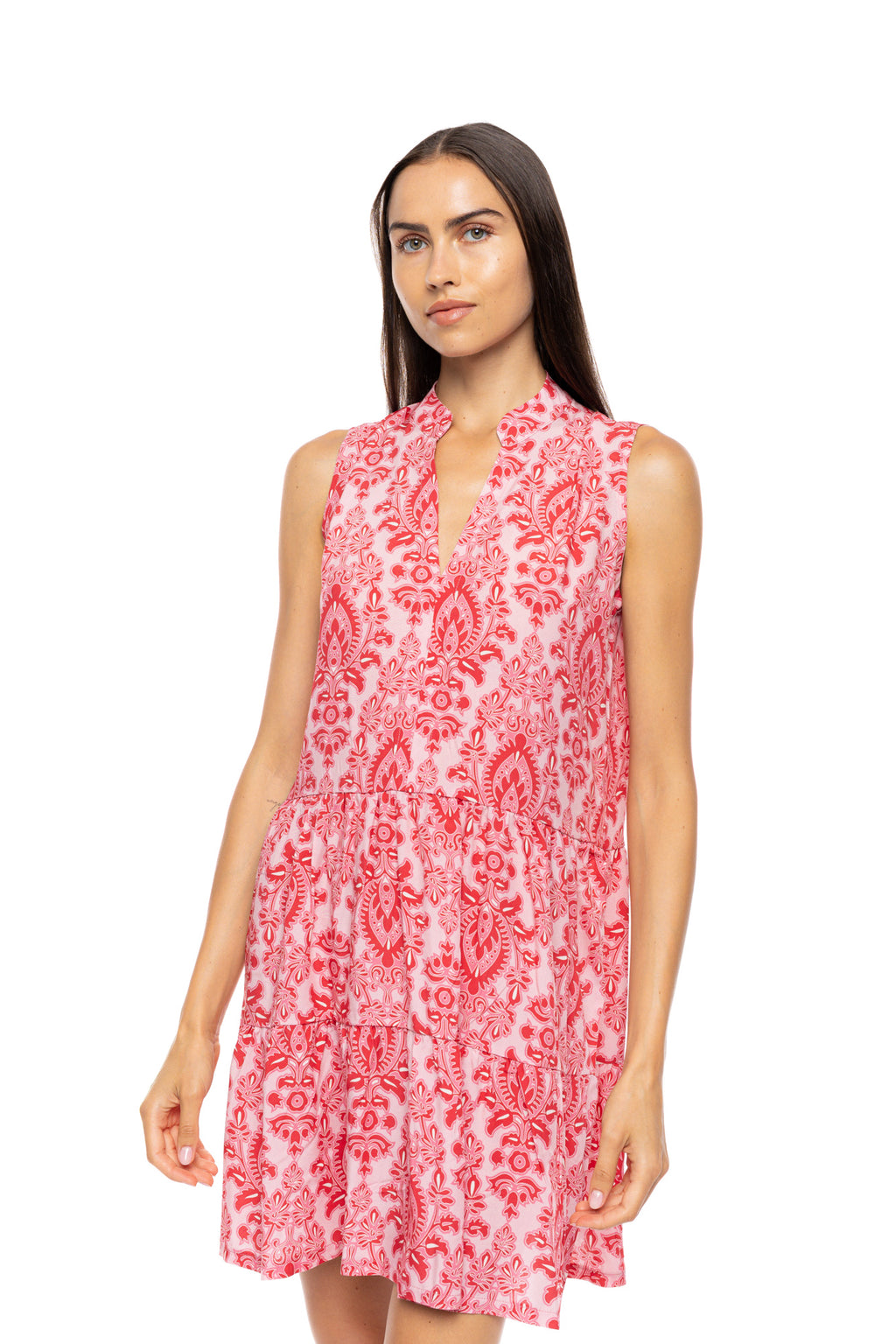 Pink Label - Beachwear Red Paisley