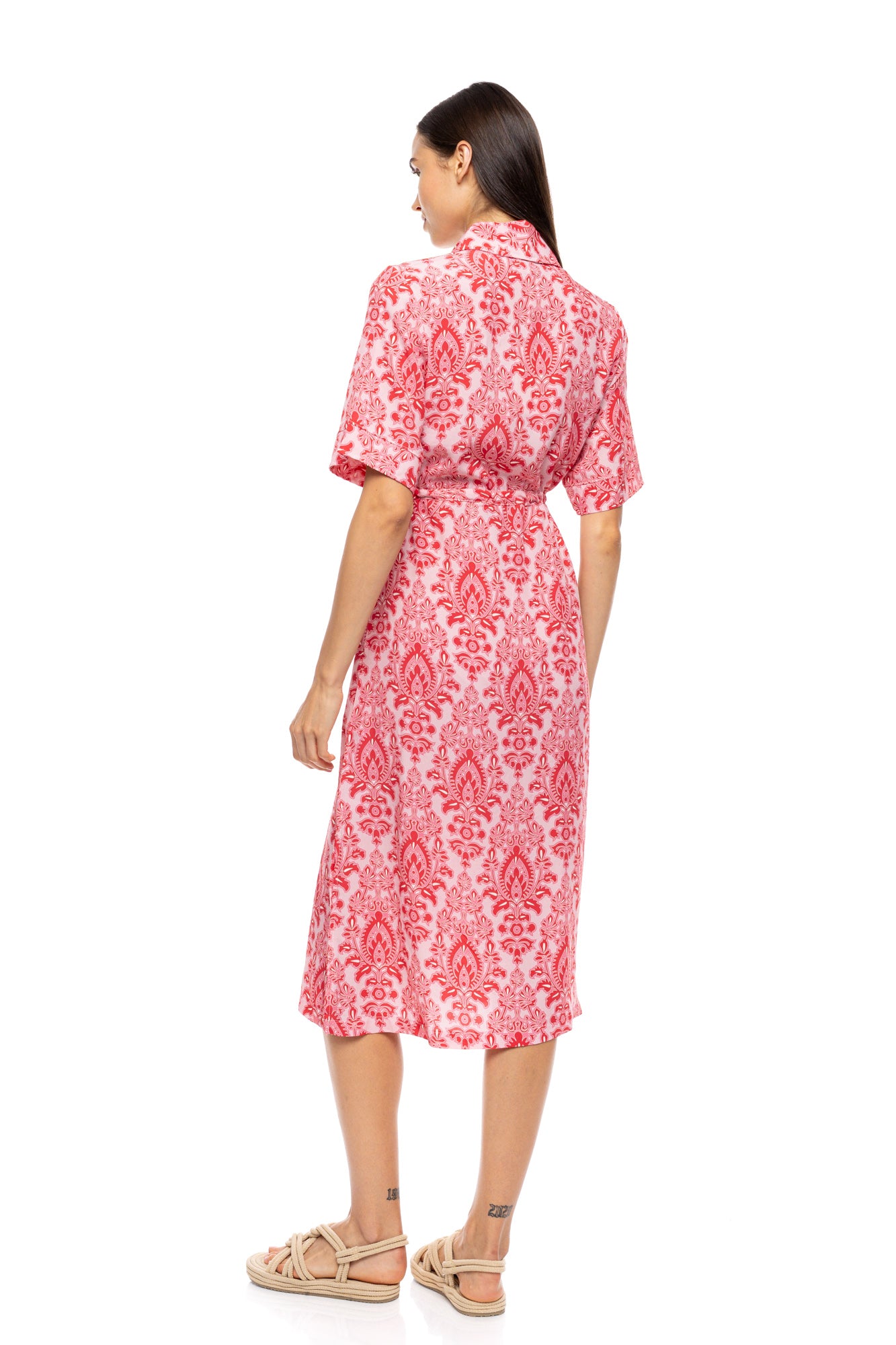 Pink Label - Beachwear Red Paisley